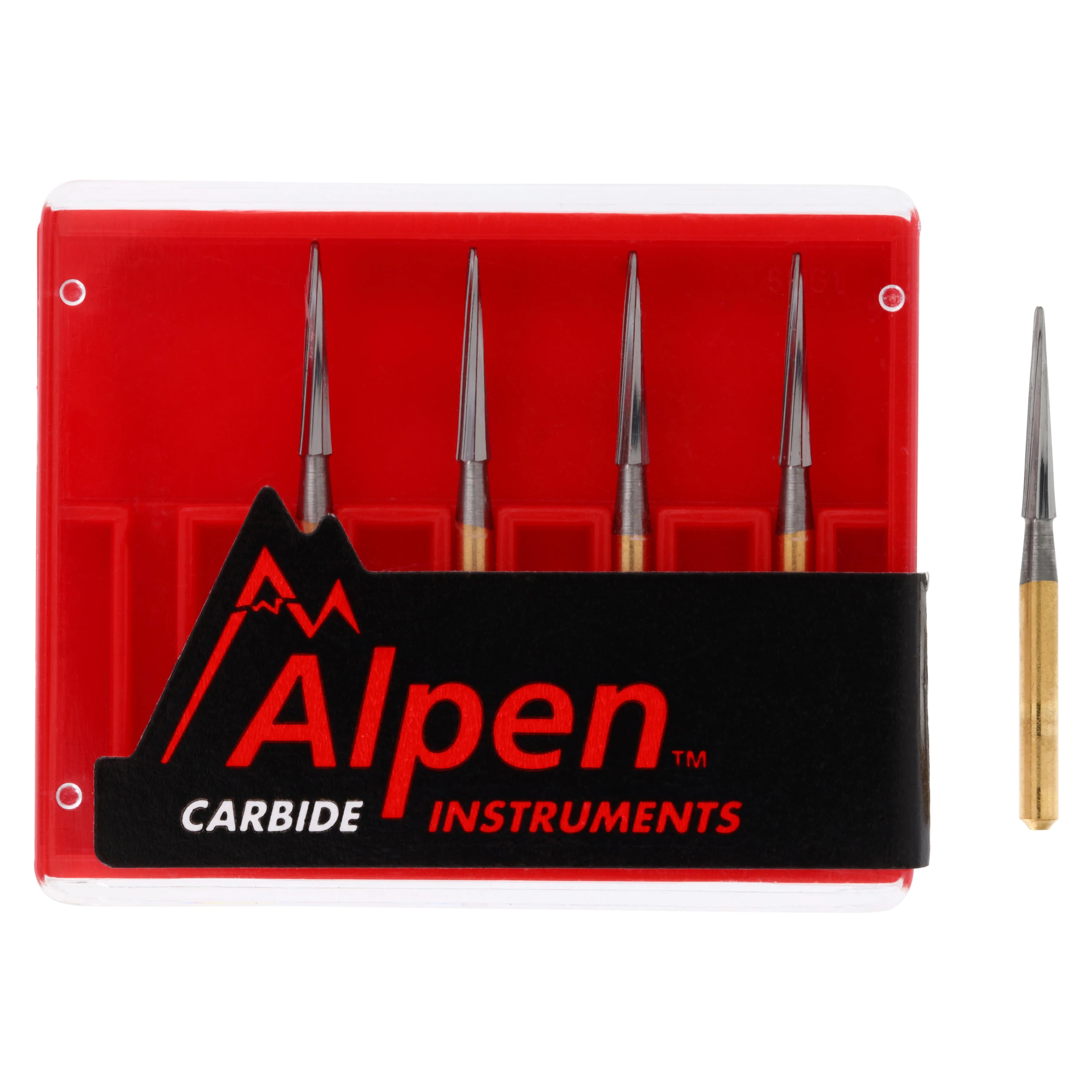 Alpen Carbide Trimming & Finishing Bur, 12-Blade, FG, #EF9, 1.4 mm, 5/Pk, R700EF9 thumbnail 4