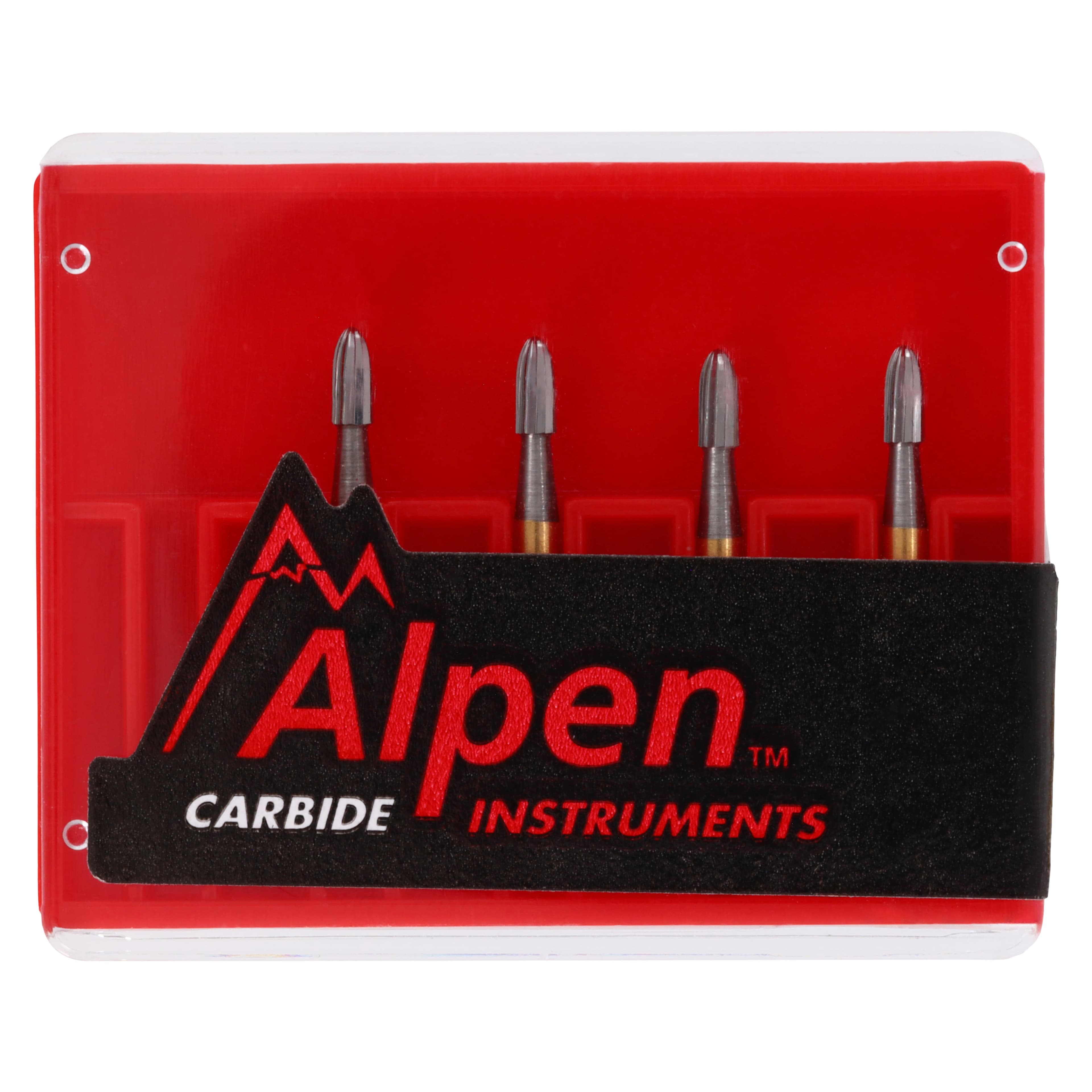 Alpen 12-Blade Trimming & Finishing Carbide Burs, FG, Egg, # 7404, 1.4 mm, 5/Pk, R707404 thumbnail 5