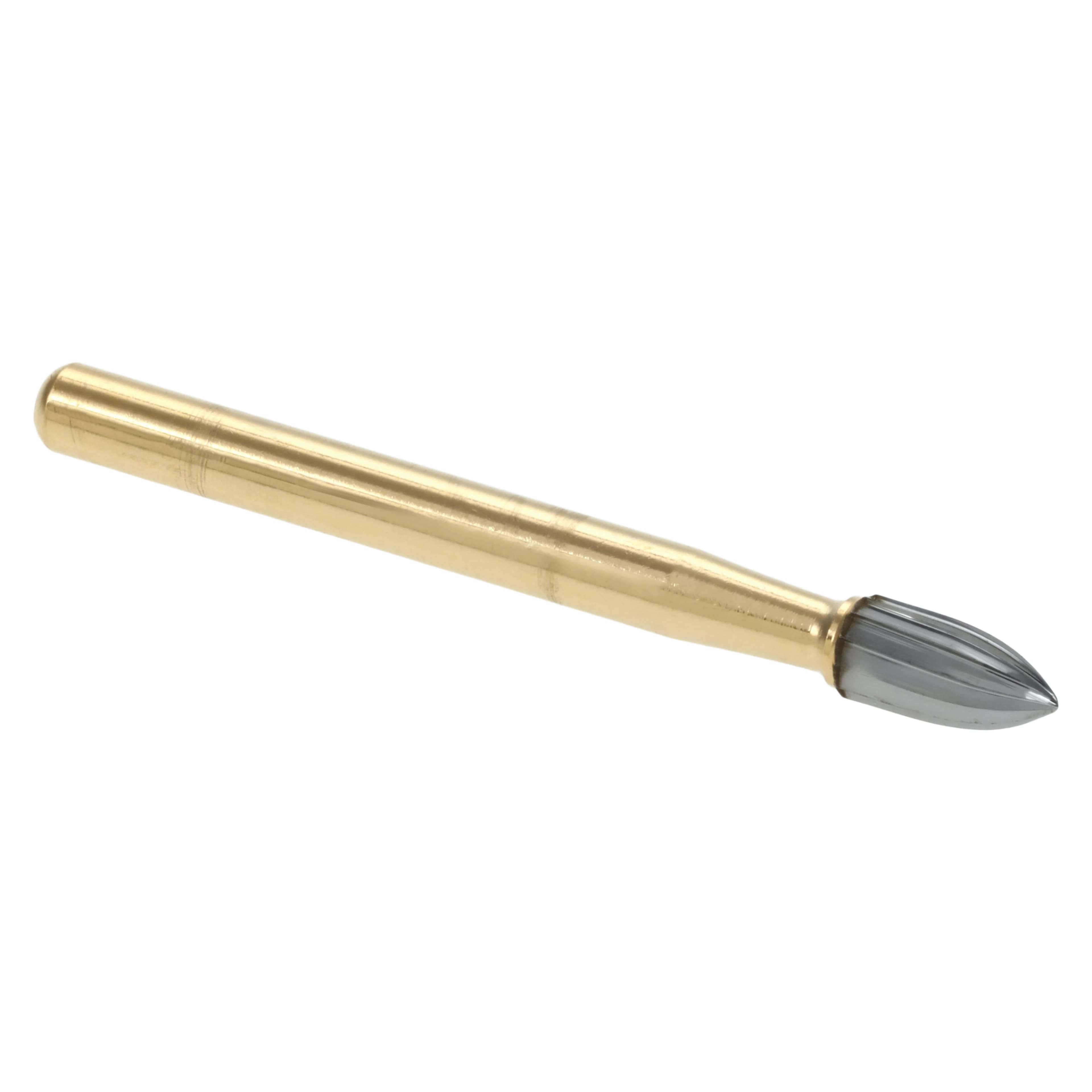 Alpen 12-Blade Trimming & Finishing Carbide Bur, FG, Egg Shape, #7406, 1.8 mm, 5/Pk, R707406 thumbnail 3