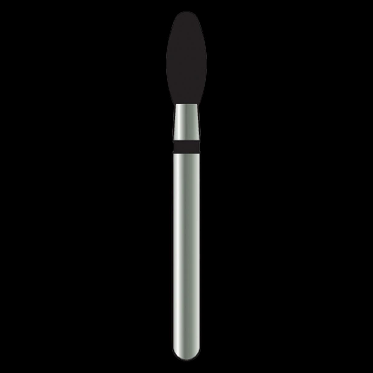 Alpen X1 Diamond Single-Use Bur, FG, #379-023SC, Egg/Football, Super Coarse, Black, 2.3 mm, 25/Pk, X379SC023 - Alpen X1, Diamond Single Use Burs, FG, # 379-023SC, Egg, Super Coarse, Black, 25/Pk, X379SC023 - Image 1