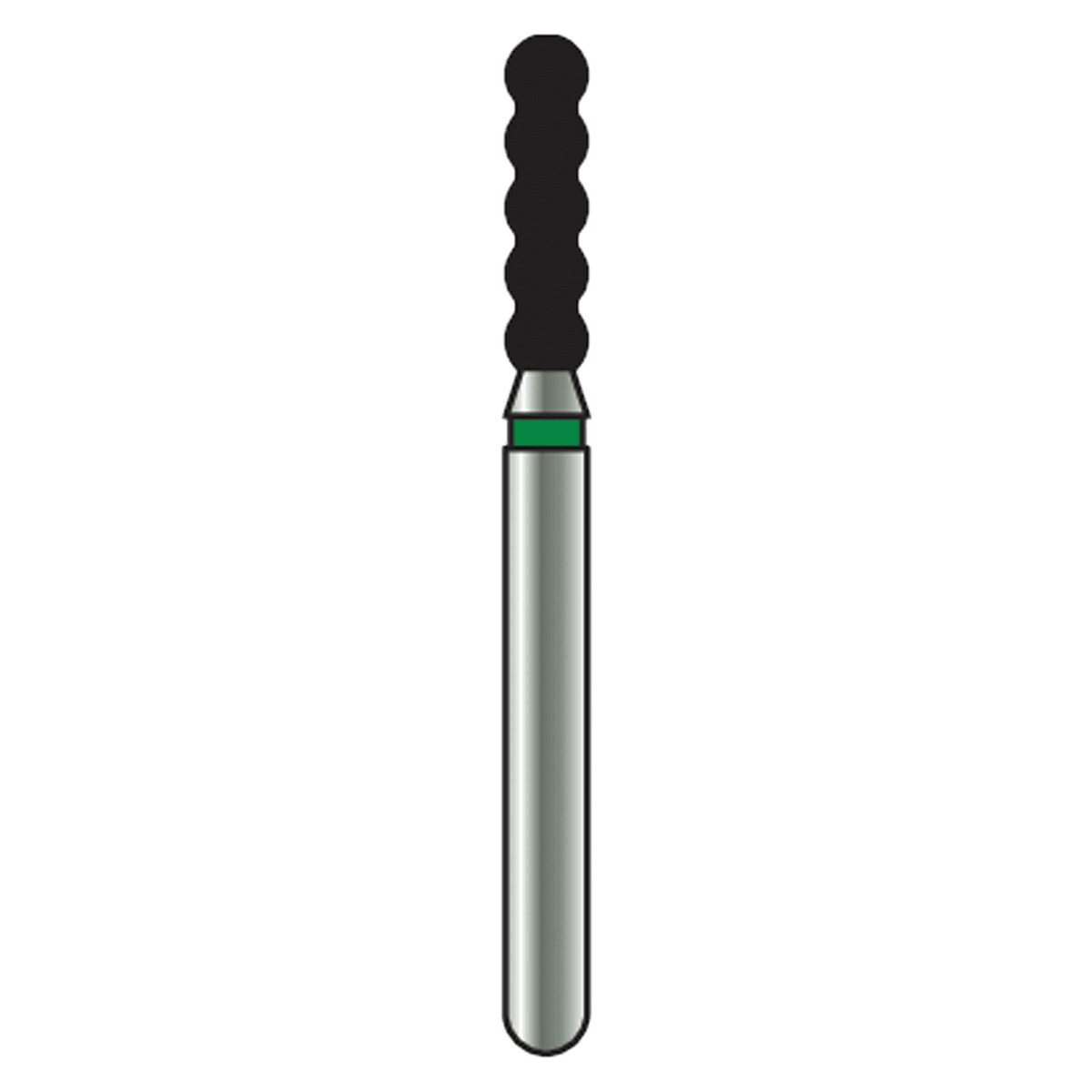 Alpen x1 Single-Use Diamond Bur, FG, Gross Reduction Cylinder, #6051, 1.7 mm, Coarse, Green, 25/Pk, X6051C017 - Alpen x1 Single-Use Diamond Burs, FG, Gross Reduction Cylinder, # 6051, 1.7 mm, Coarse, Green, 25/Pk, X6051C017 - Image 1