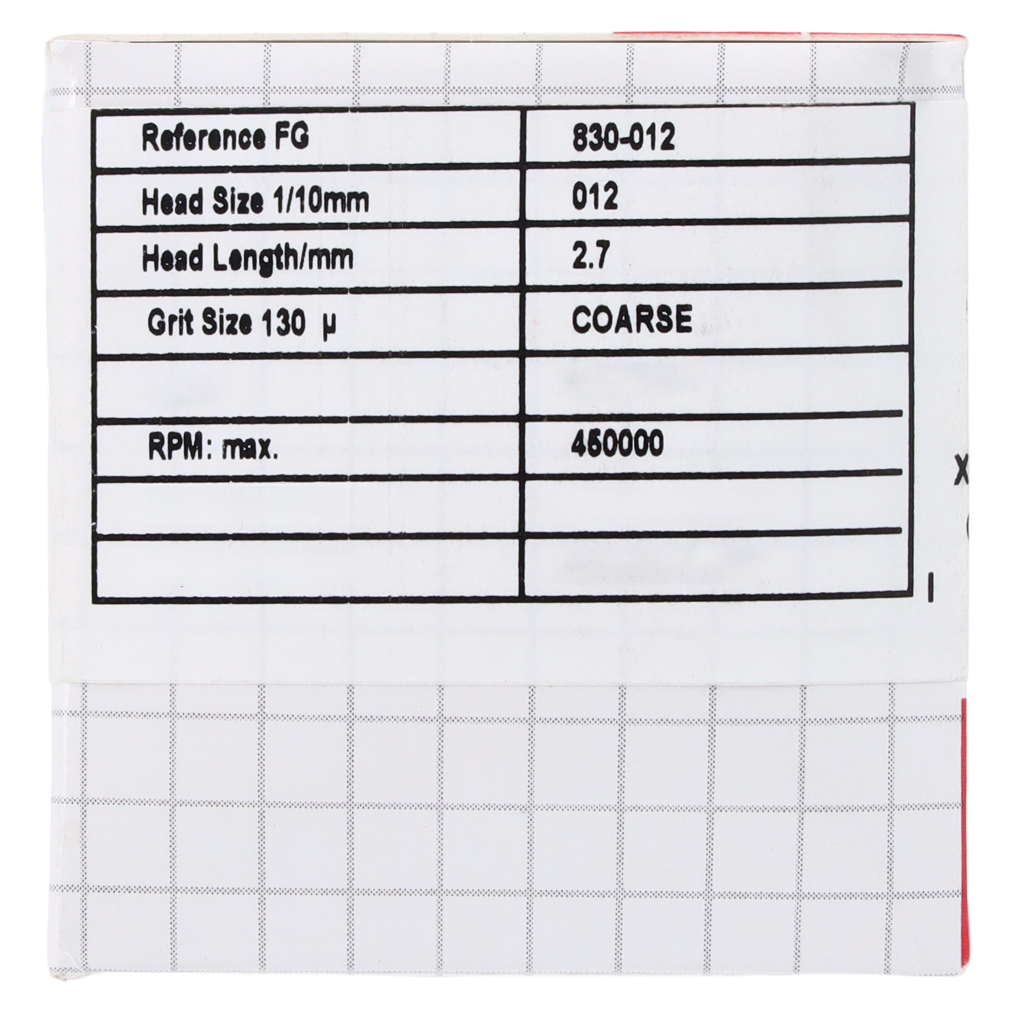 Alpen X1 Single Use Diamond Bur, FG, Pear #830-012C, Coarse, Green, 1.2 mm, 25/Pk, X830C012 thumbnail 6