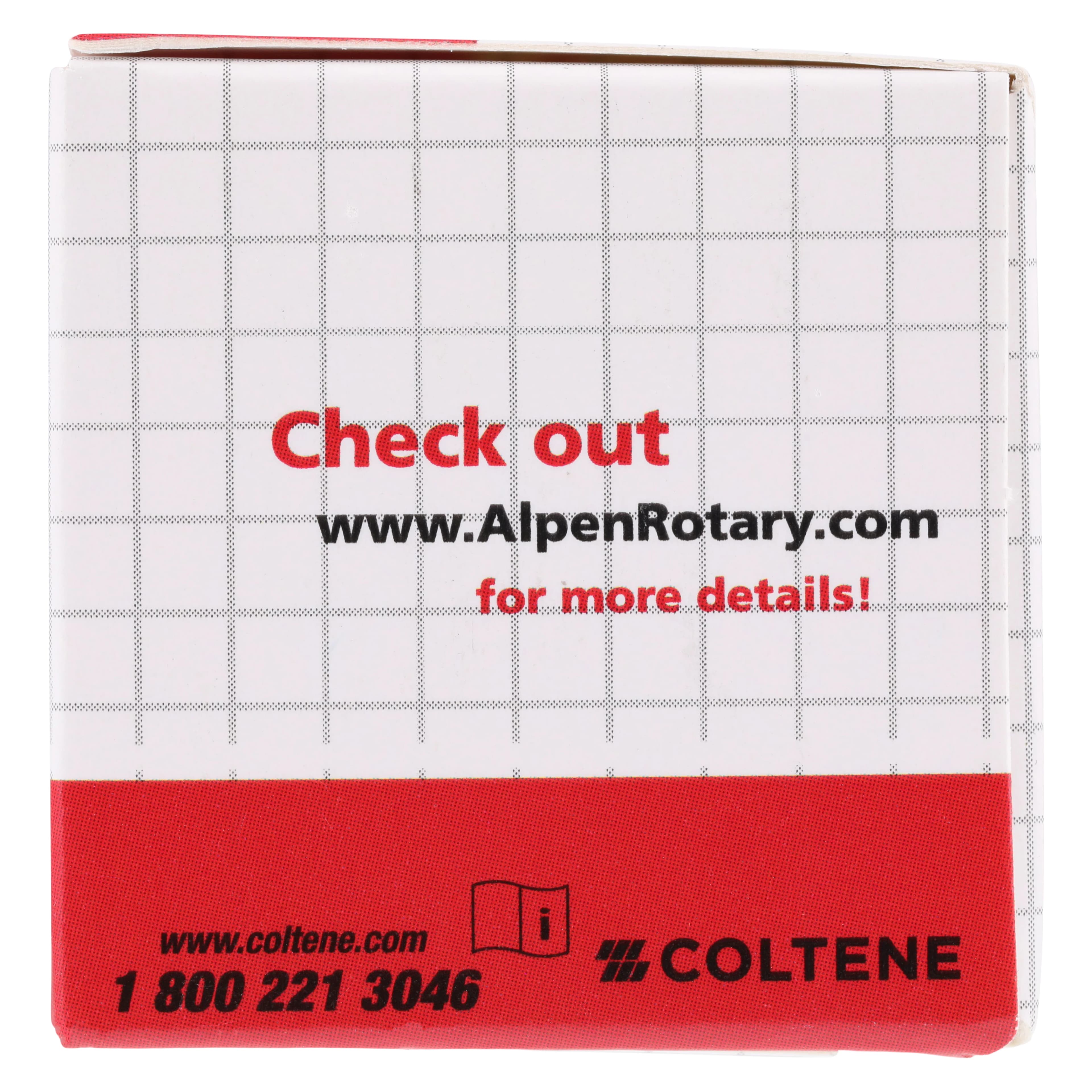 Alpen X1 Diamond Single-Use Bur, FG, #837-012C, Cylinder Flat End, Coarse, Green, 1.2 mm, 25/Pk, X837C012 thumbnail 5