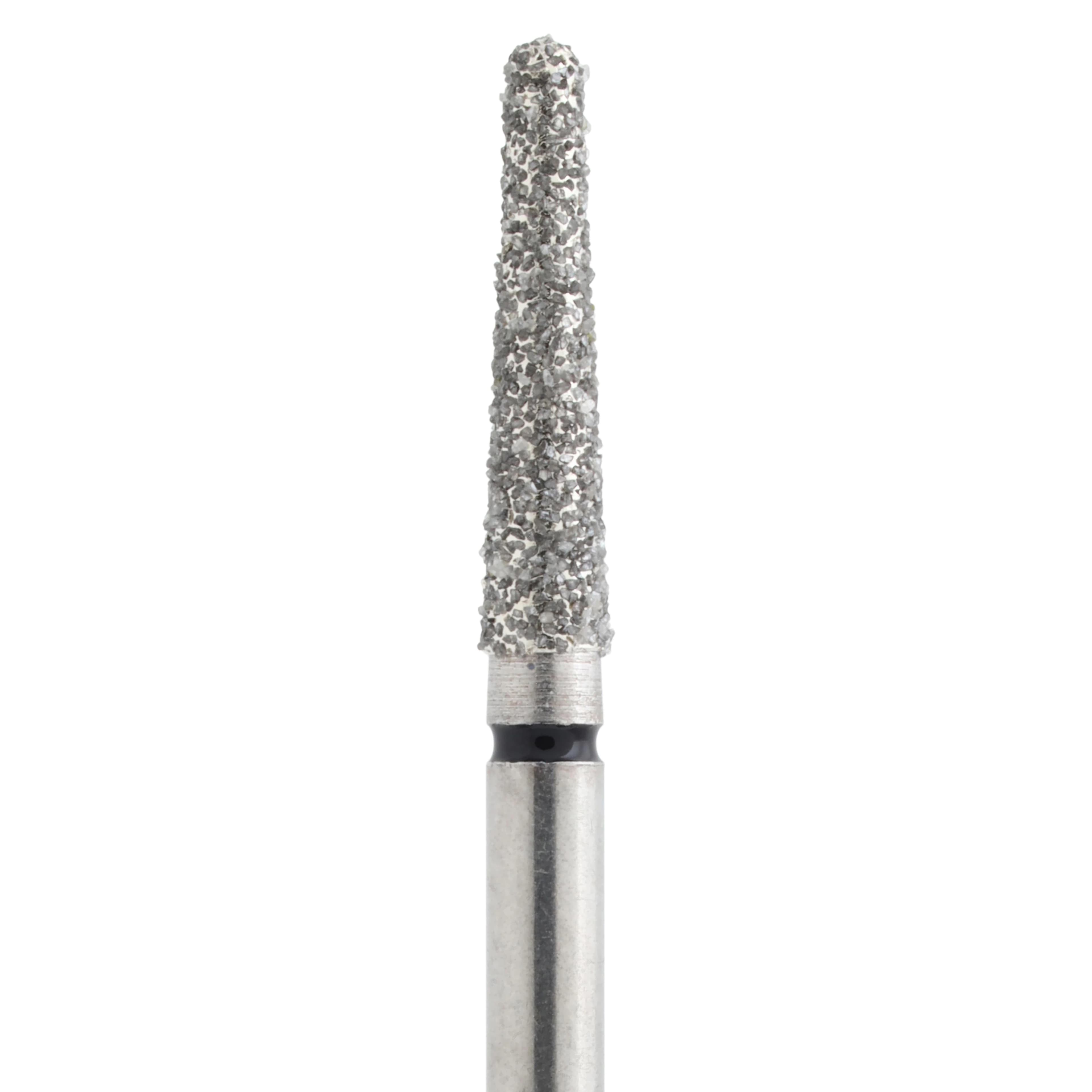 Alpen x1 Single-Use Diamond Bur, FG, #856-018SC, Round End Taper, Super Coarse, Black, 1.8 mm, 25/Pk, X856SC018 thumbnail 2