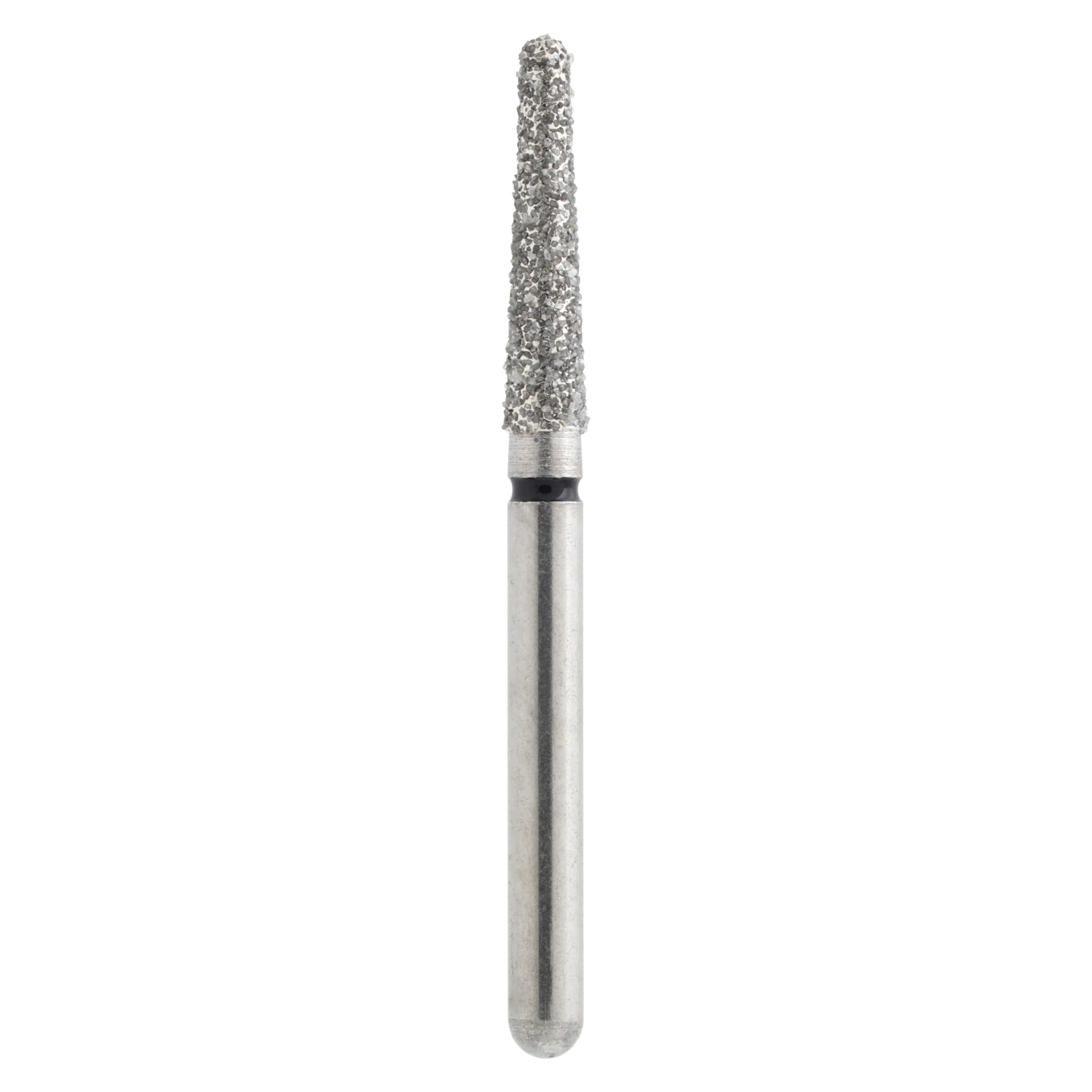 Alpen x1 Single-Use Diamond Bur, FG, #856-018SC, Round End Taper, Super Coarse, Black, 1.8 mm, 25/Pk, X856SC018 - Alpen X1, Diamond Single Use Burs, FG, # 856-018SC, Round End Taper, Super Coarse, Black, 25/Pk, X856SC018 - Image 1