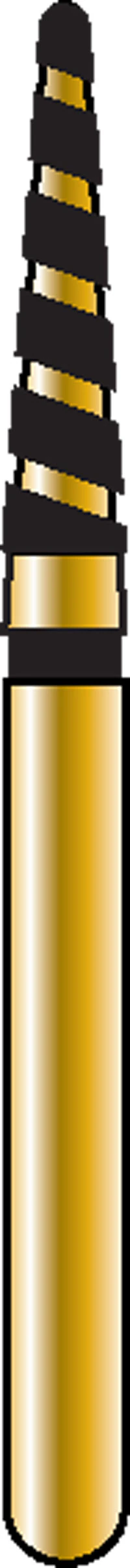 Alpen x1 TurboCut Single Use Diamond Bur, Round End Taper, FG, Super Coarse, #856-018, 1.8 mm x 8.0 mm, 25/Pkg - Alpen&reg; x1 Single Use Diamonds - TurboCut&reg; - #856-018 (8.0) - Image 1