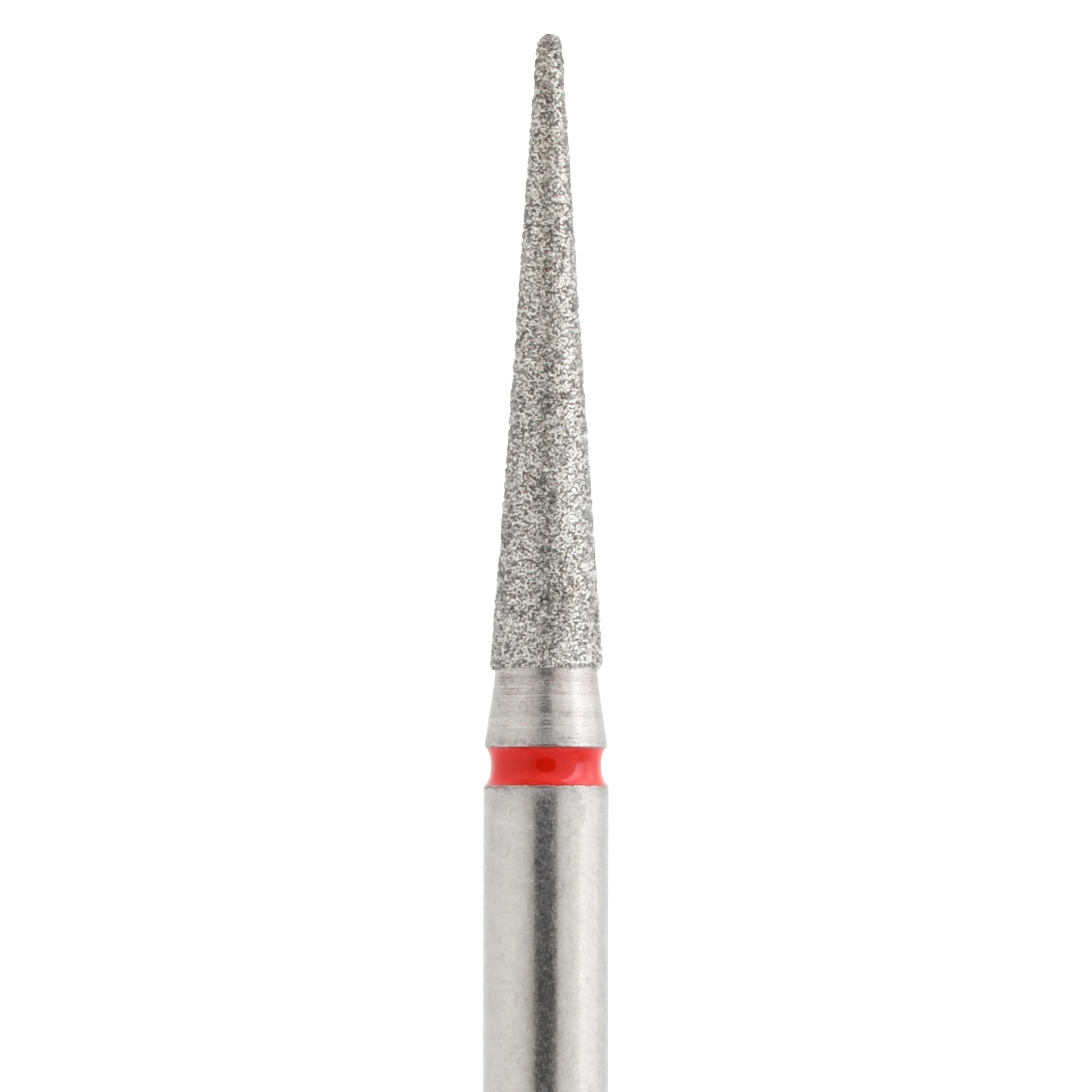 Alpen X1 Diamond Single-Use Burs, FG, #858-014F, Cone Pointed End, Fine, Red, 1.4 mm, 25/Pk, X858F014 thumbnail 2
