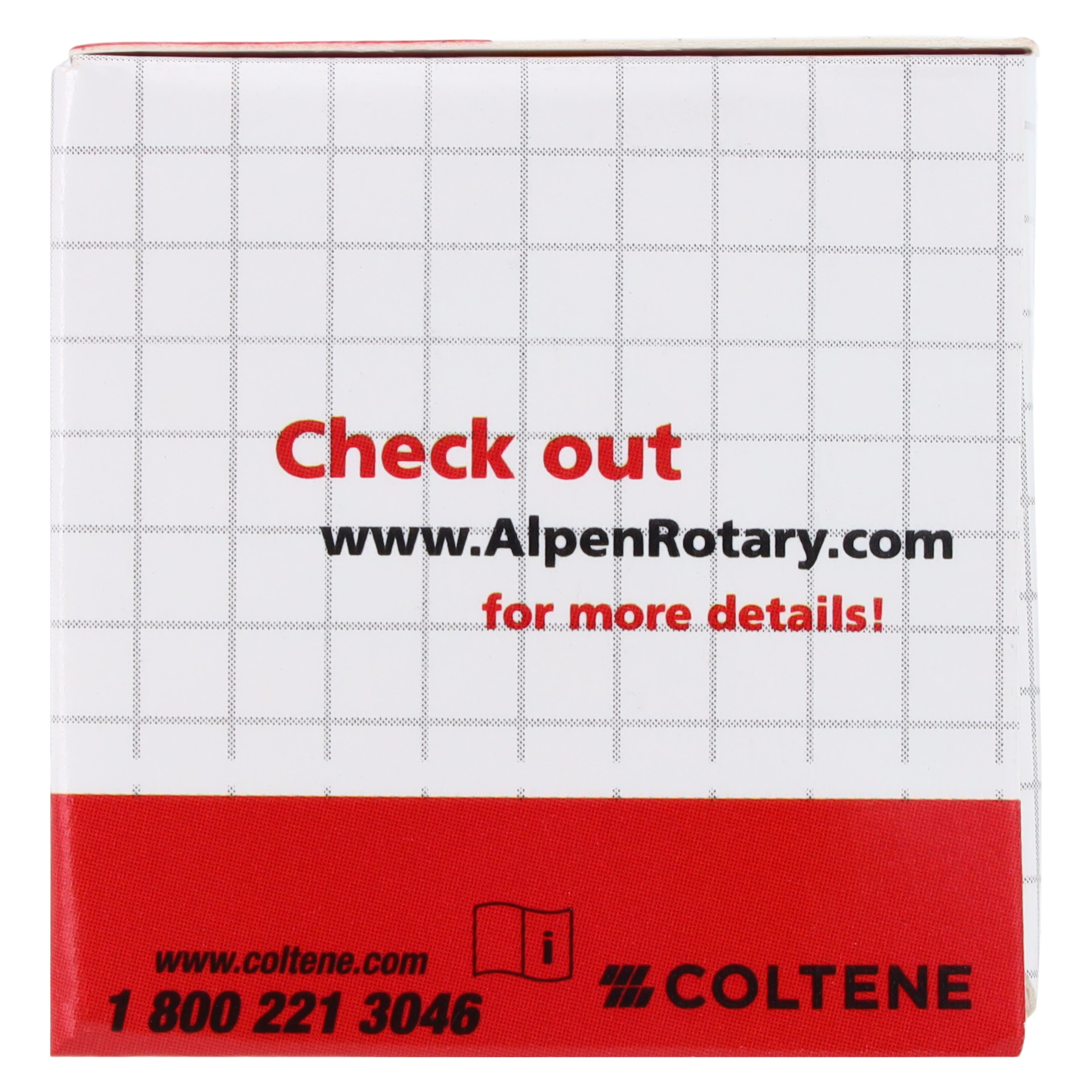 Alpen X1 Diamond Single-Use Burs, FG, #858-014F, Cone Pointed End, Fine, Red, 1.4 mm, 25/Pk, X858F014 thumbnail 7