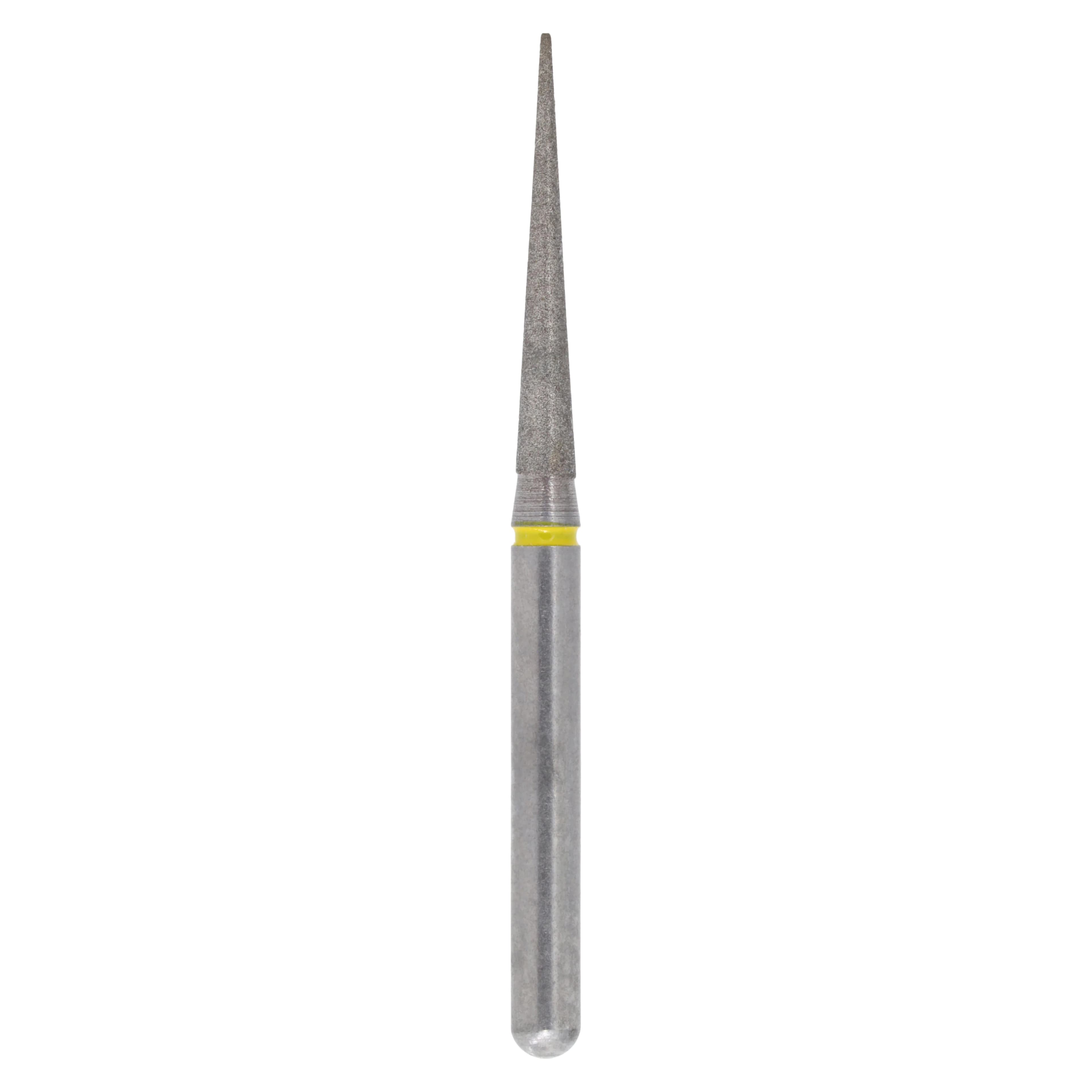 Alpen X1 Diamond Single-Use Bur, FG, #859-014EF, Cone Pointed End, Extra-Fine, Yellow, 1.4 mm, 25/Pk, X859EF014 - Alpen X1, Diamond Single Use Burs, FG, # 859-014EF, Cone Pointed End, Extra-Fine, Yellow, 25/Pk, X859EF014 - Image 1