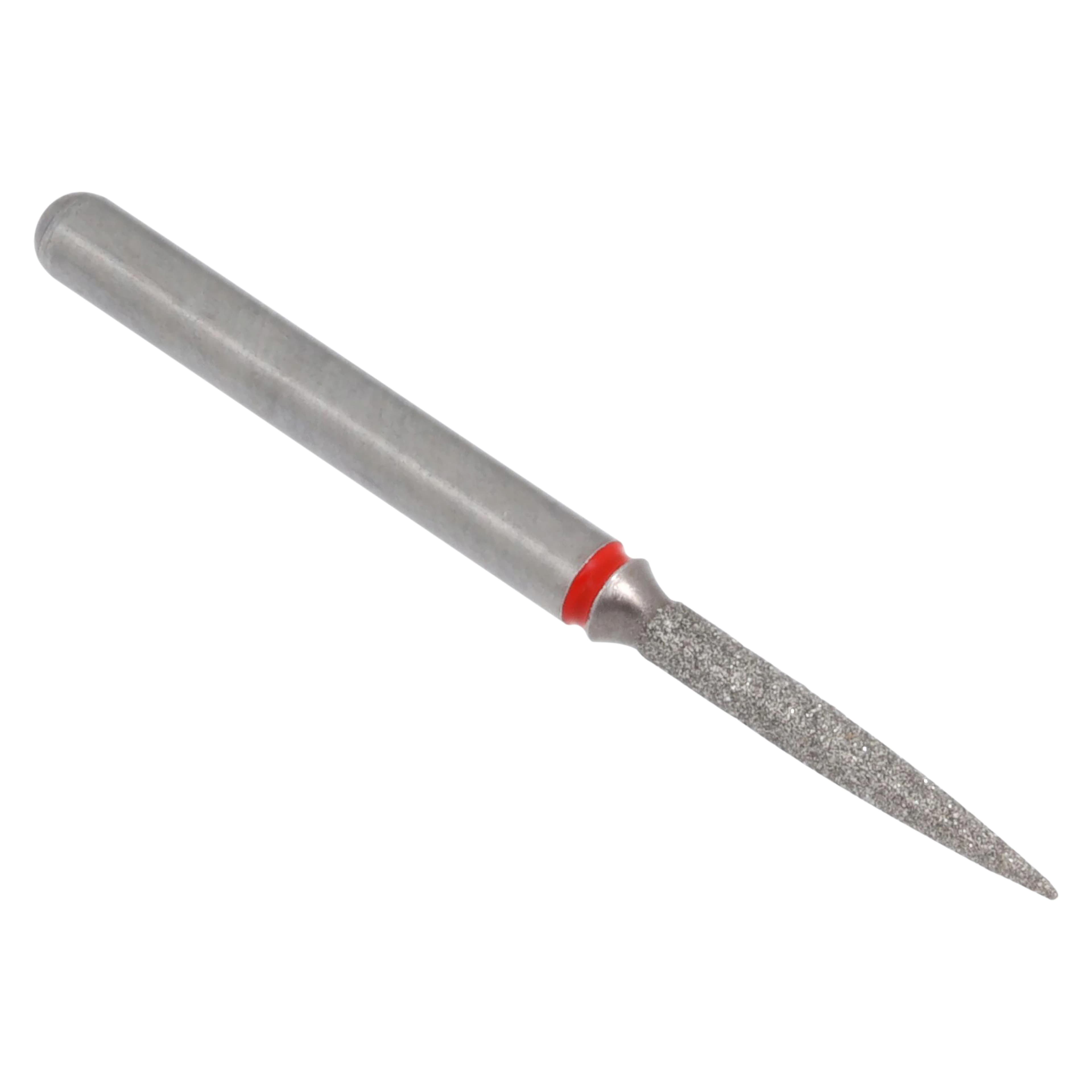 Alpen x1 Single-Use Diamond Bur, FG, Flame #862, Fine Grit, 1.0 mm Diameter, 8.0 mm Length, Red, 25/Pkg, X862F010 thumbnail 3