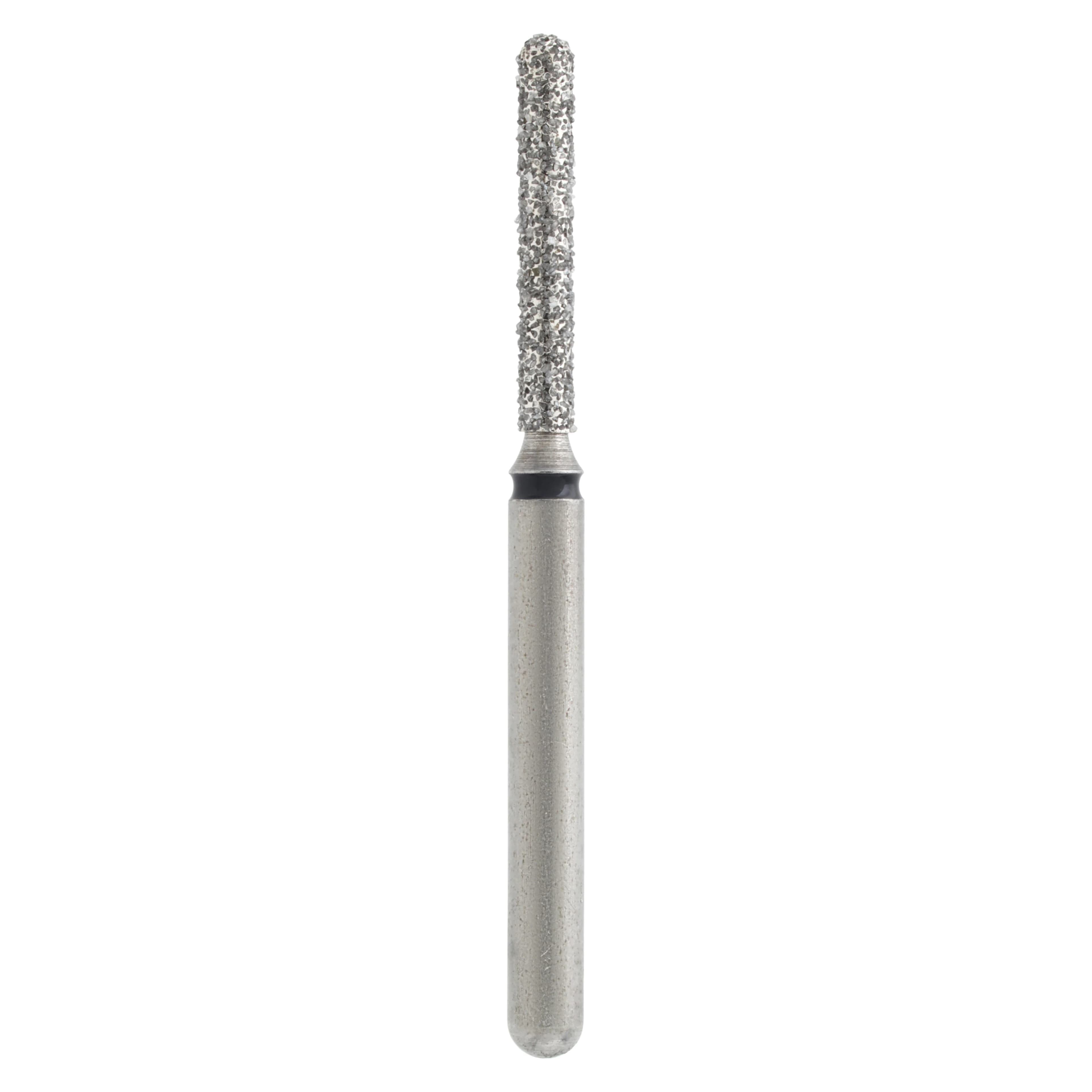 Alpen x1 Single Use Diamond Bur, FG, Round End Cylinder #881-012, Super Coarse, Black, 1.2 mm Diameter, 8.0 mm Length, 25/Pkg - Alpen® x1 Single Use Diamond Burs – FG, Super Coarse, Black, 25/Pkg - Cylinder Round End, # 881, 1.2 mm Diameter, 8.0 mm Length - Image 1