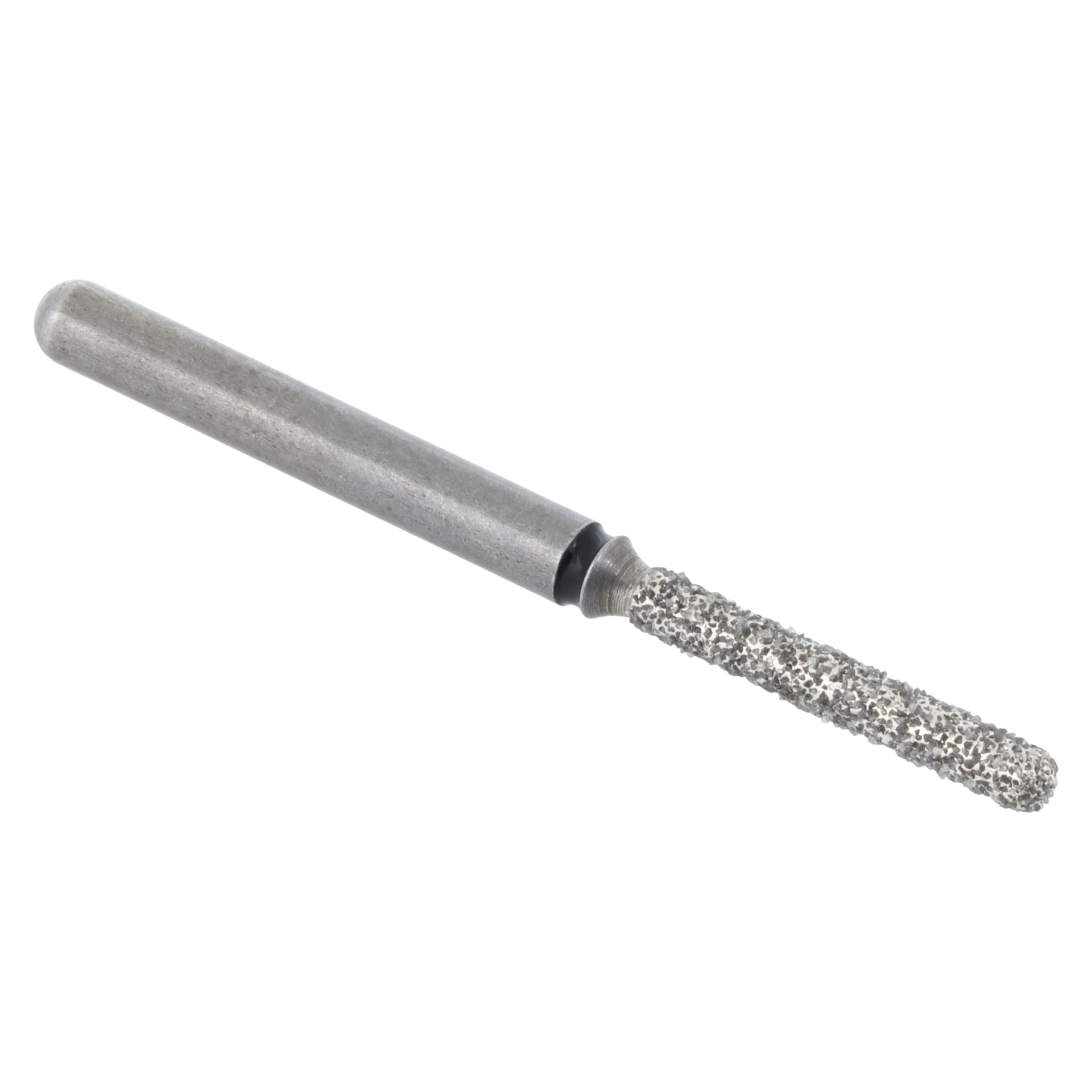 Alpen x1 Single Use Diamond Bur, FG, Round End Cylinder #881-012, Super Coarse, Black, 1.2 mm Diameter, 8.0 mm Length, 25/Pkg thumbnail 3