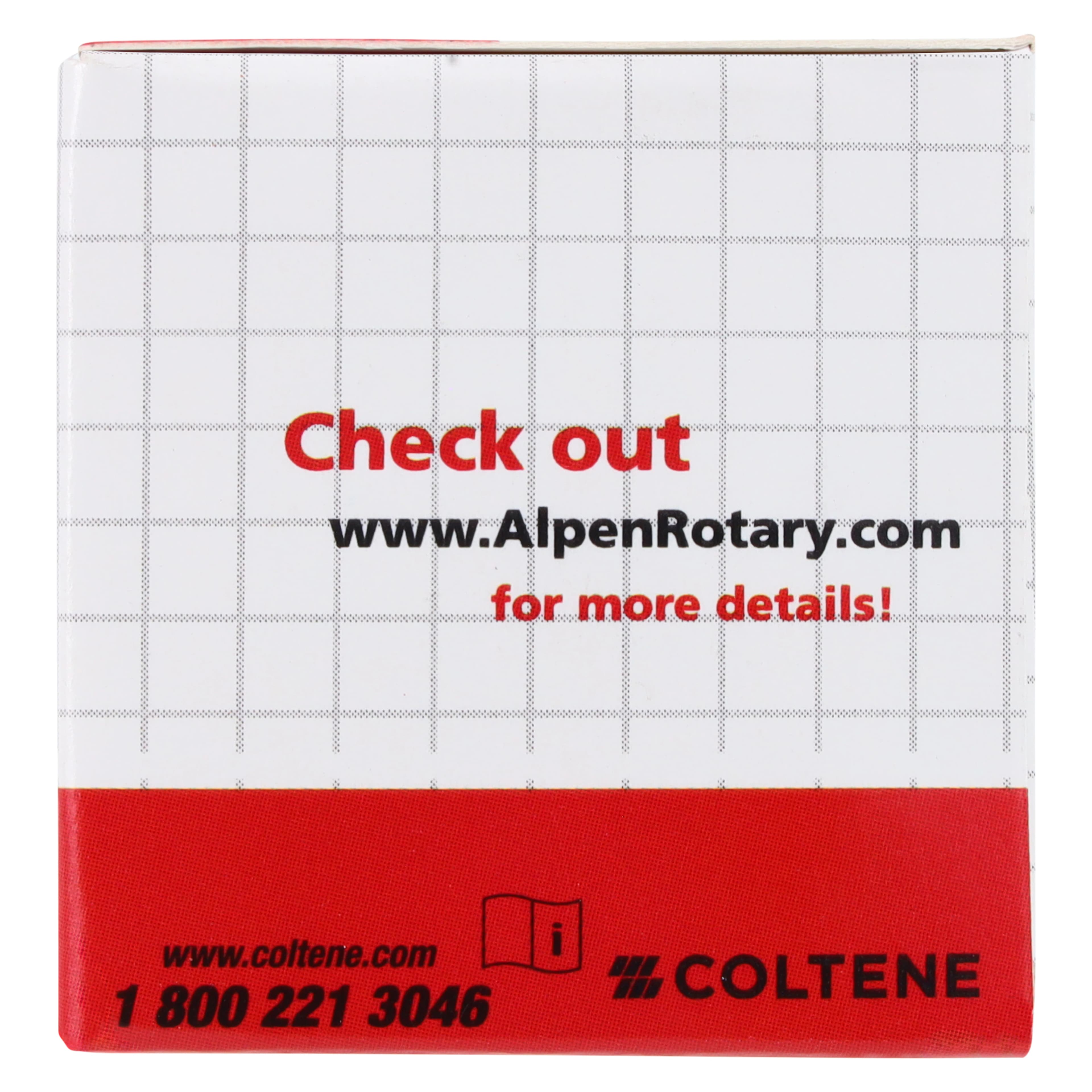 Alpen x1 Single Use Diamond Bur, FG, Round End Cylinder #881-012, Super Coarse, Black, 1.2 mm Diameter, 8.0 mm Length, 25/Pkg thumbnail 7