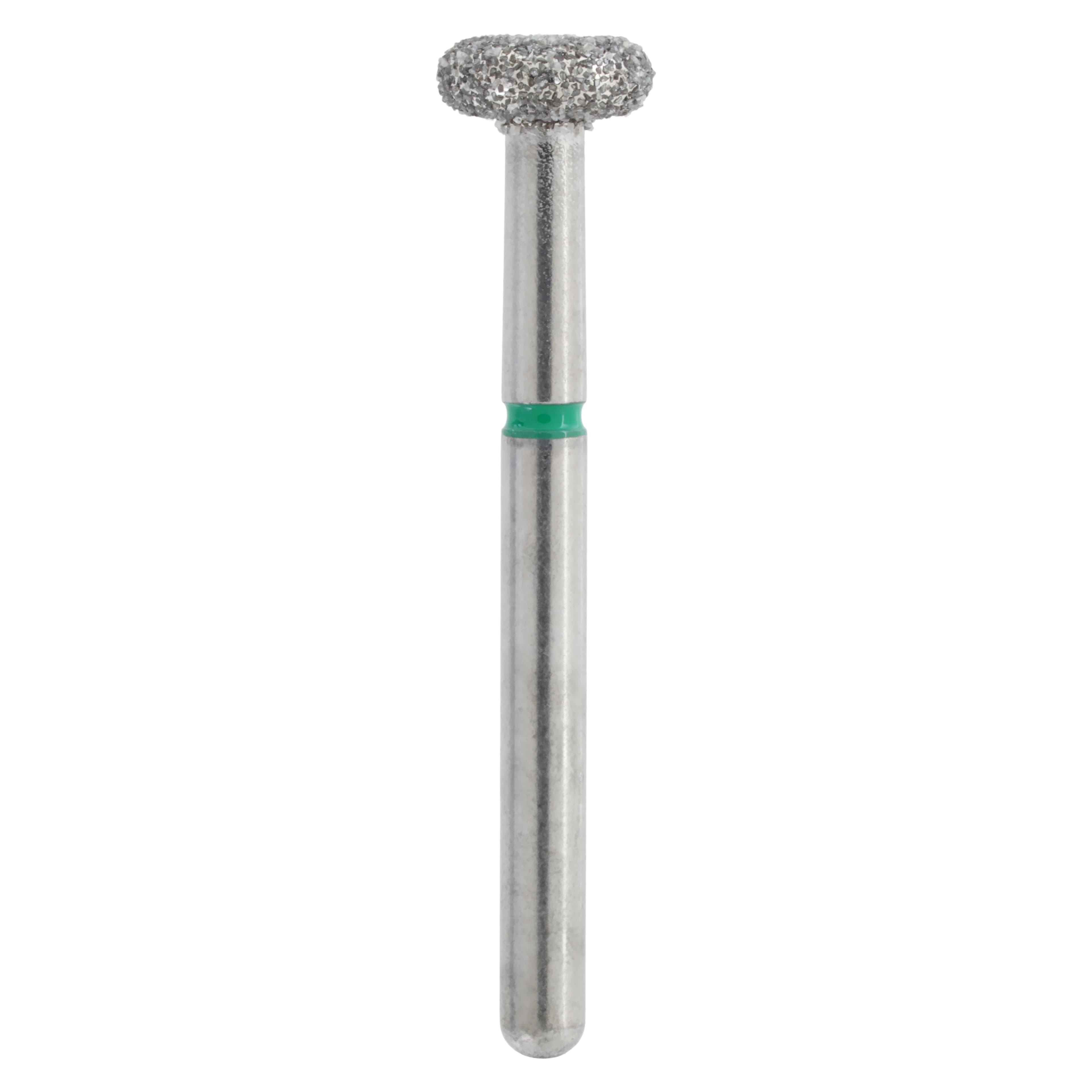 Alpen x1 Single Use Diamond Bur, FG, Round Wheel #909-035C, Coarse, Green, 3.5 mm, 25/Pk - Alpen X1 Single Use Diamonds FG 909-035C Round-Wheel 25/Pk - Image 1