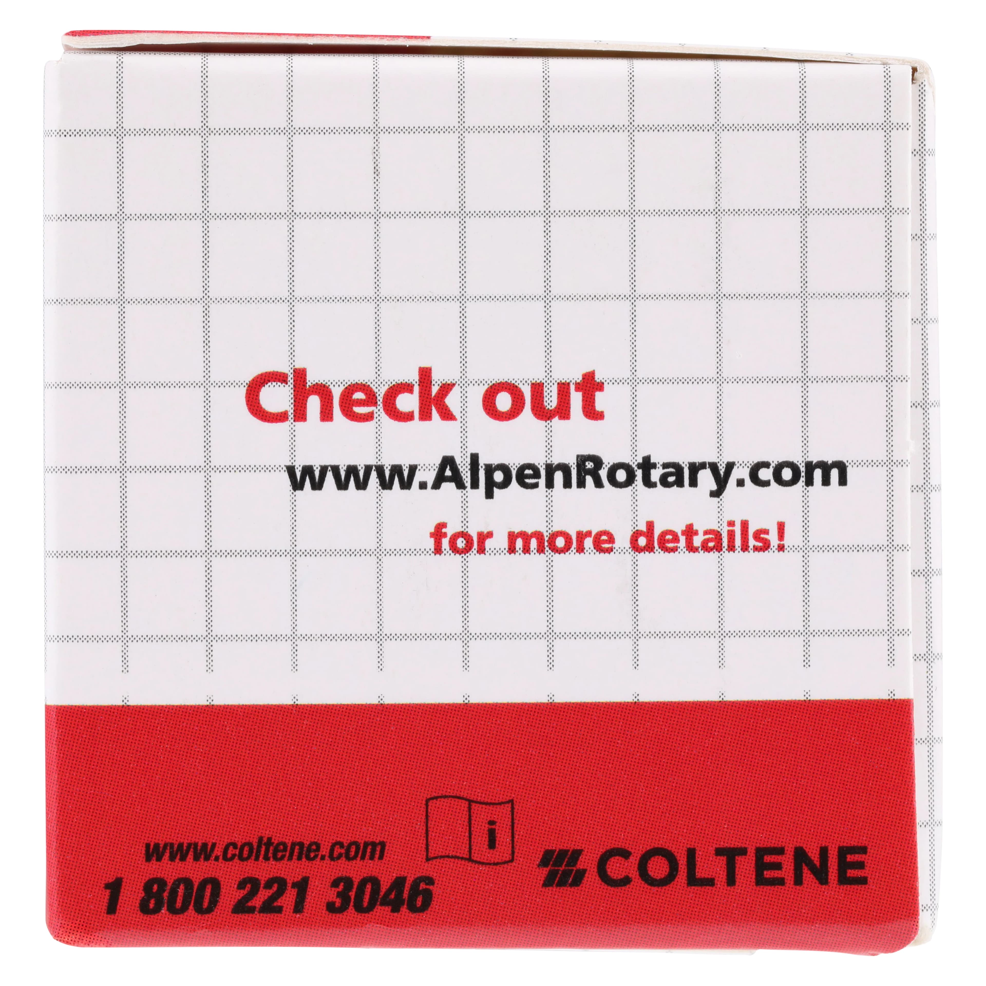 Alpen x1 Single-Use Diamond Bur, FG, #909-042C, Round Wheel, Coarse, Green, 4.2 mm, 25/Pk, X909C042 thumbnail 5