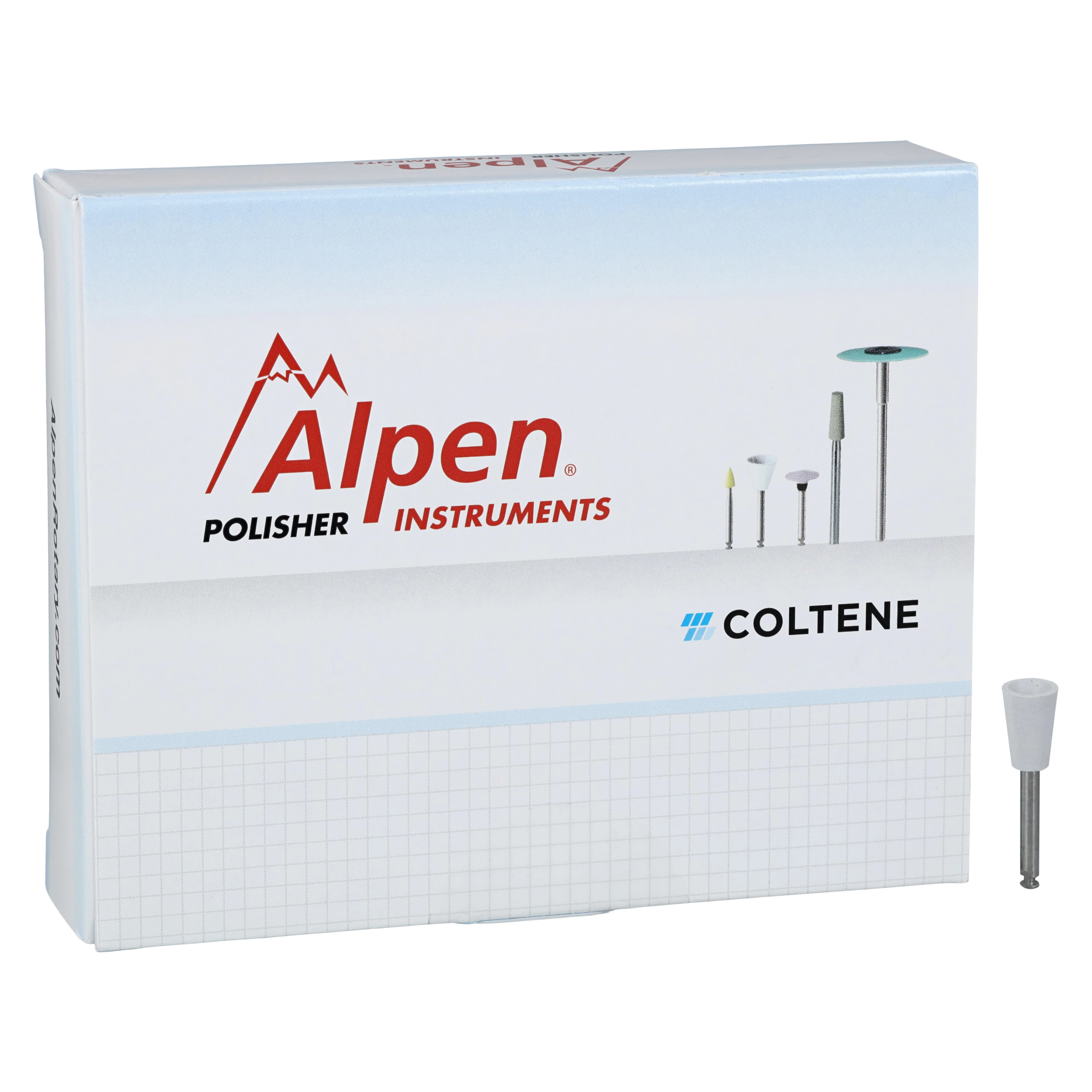 Alpen Composite Polisher, Standard Cup, RA (Right Angle), Ultra/Extra Fine, White, 5/Pk, RP230080RA - Alpen Composite Polishers - Alpen Polisher Composite 5/Pkg Cup Extra Fine RA - Image 1