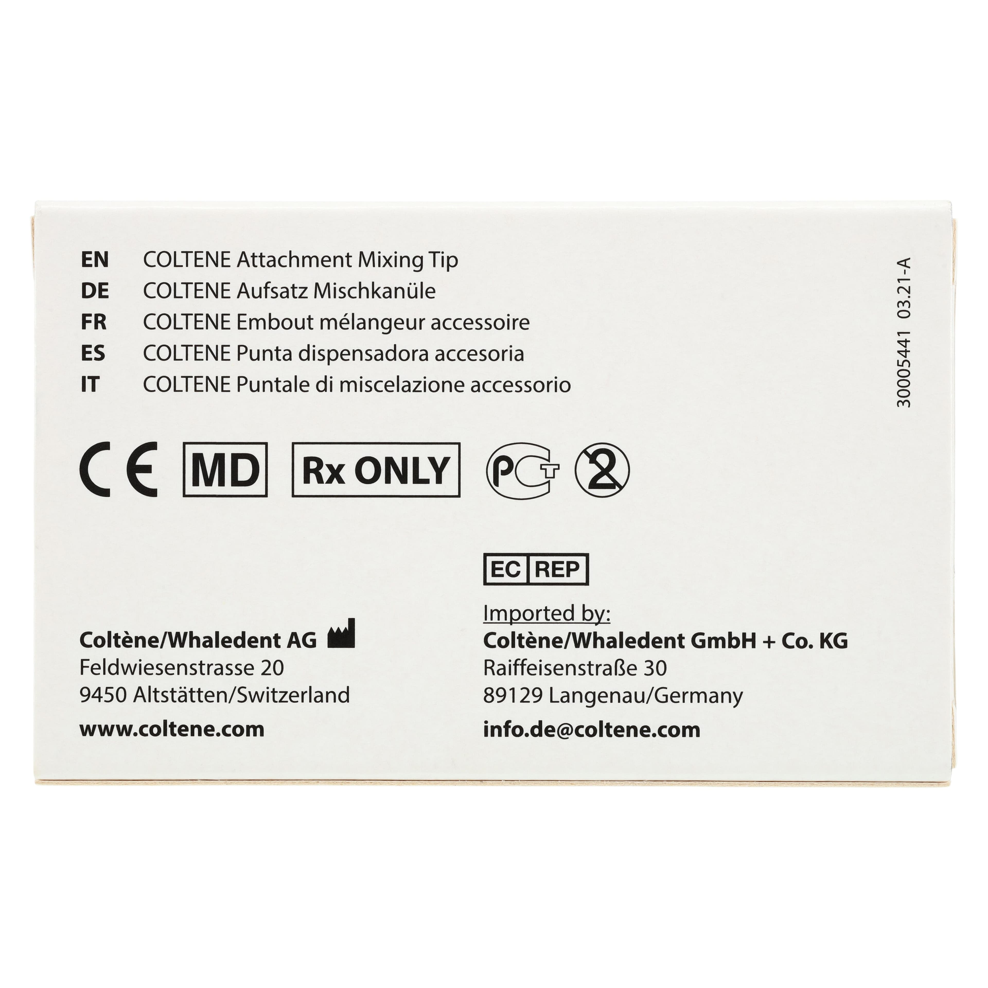 Coltene Affinis Intraoral Mixing Tips, Yellow, 50 mL, 100/Pkg, C6555 thumbnail 4
