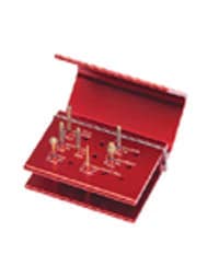 Alpen Crown and Bridge Preparation Kit, 7 FG Diamond Burs with Bur Block, R1005 - Alpen Crown and Bridge Preparation Kit, 1/Pk, R1005 - Image 1