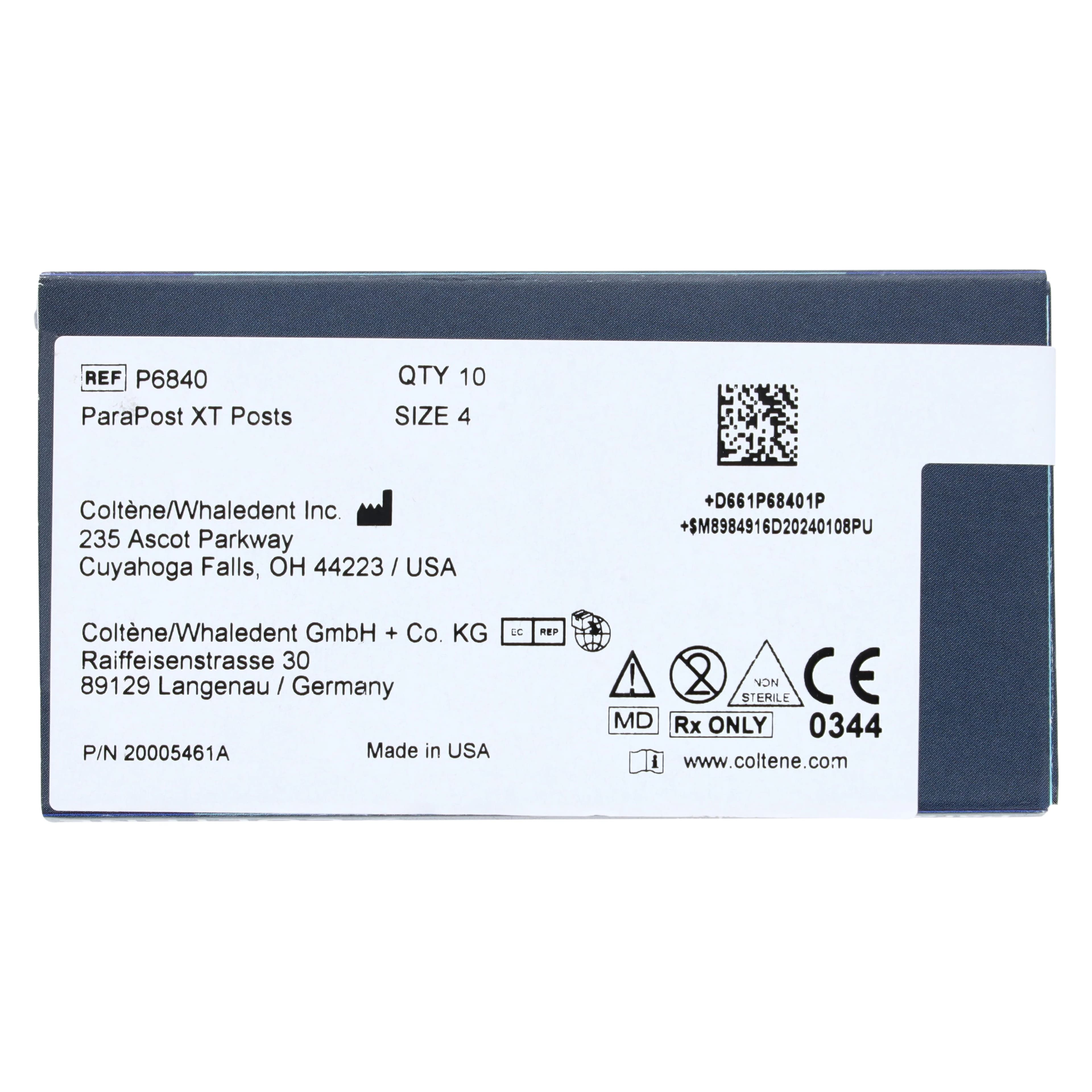 ParaPost XT Titanium Endodontic Posts, Size 4, Yellow, 0.040" (1.0mm), 10/Pk, P6840 thumbnail 2