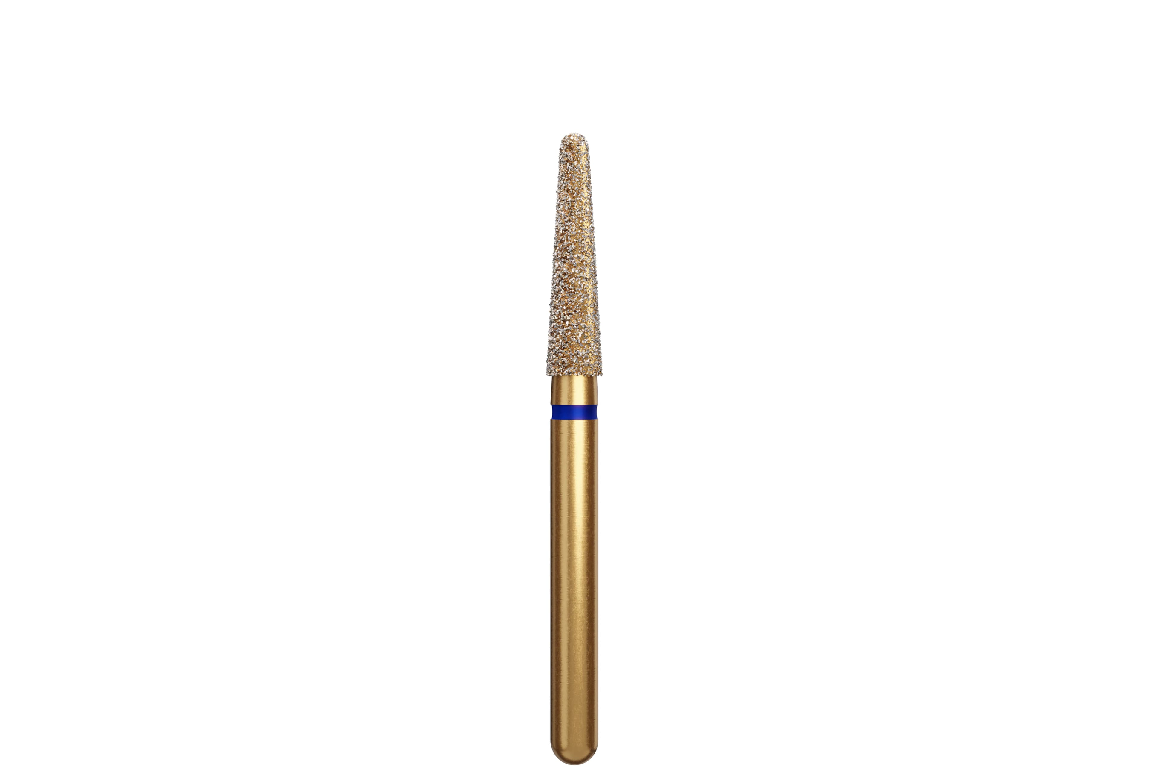 Alpen Multilayer Diamond Bur, FG, Round End Taper #856, 2.1 mm, Coarse, Blue, 5/Pk, R856C021FG - Alpen Diamonds, G856-314-021-08.0-M, R856C021FG, (Discontinued) - Image 1