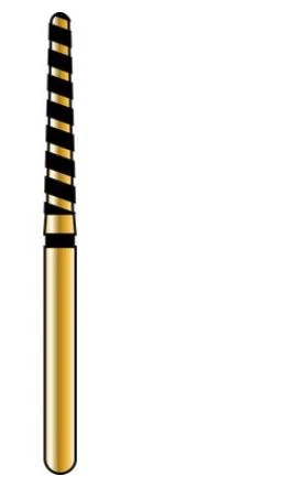 Alpen Multi-Use TurboCut Diamond Bur, FG #850T Round End Taper, 1.6mm, Green Coarse, 5/Pk - Alpen® Multi-Use Turbocut Diamonds FG # 850T Round End Taper 1.6mm Green Coarse Pkg/5 - Image 1