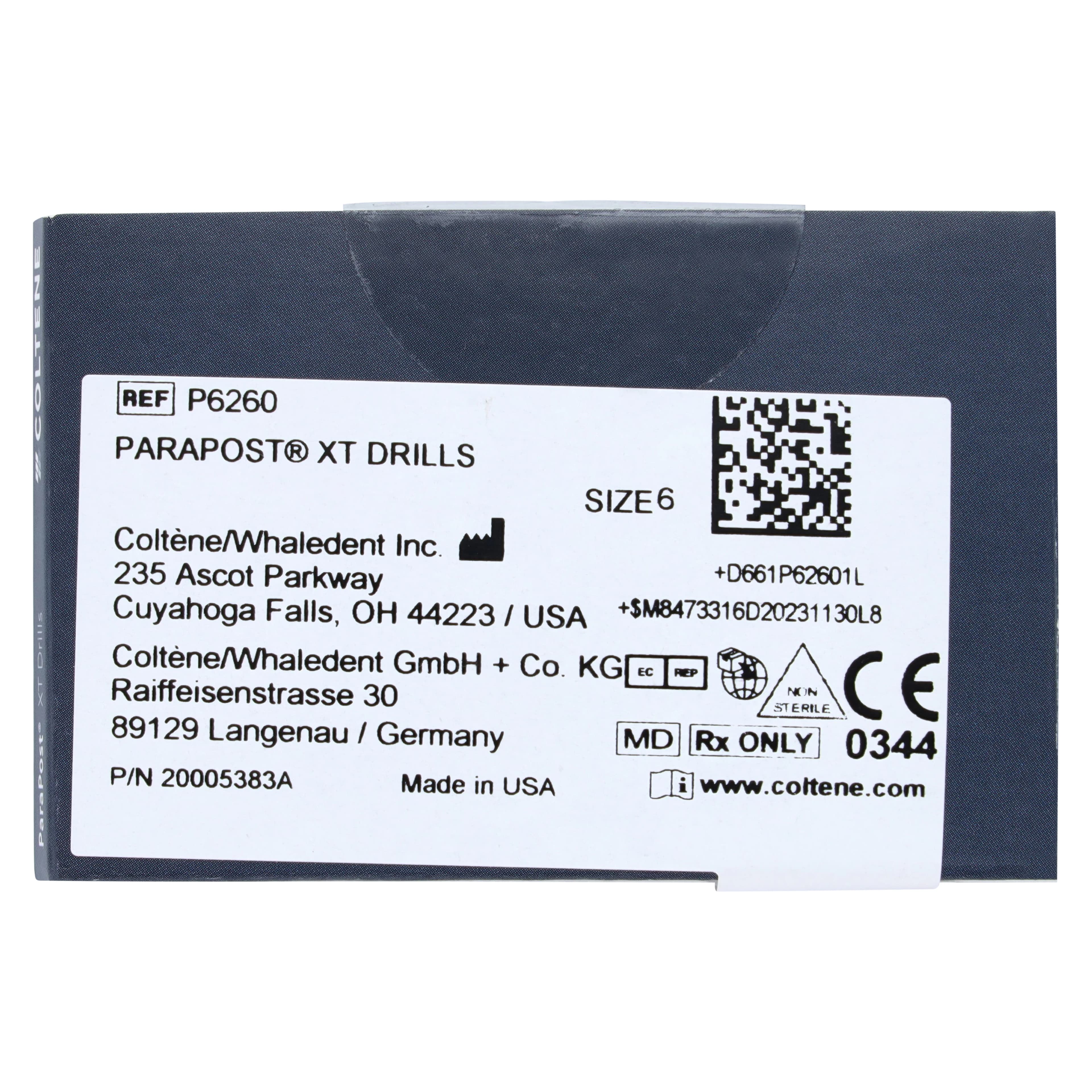 ParaPost XT Drill, Size 6, 0.060" (1.50 mm), Black, 3/Pk, P626-0 thumbnail 2