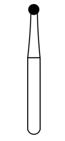 Alpen® SteriX Sterile Carbide Burs, RA Right Angle Latch, Round #6, 1.8 mm, 10/Pk, RS200006 - Alpen® SteriX Carbide Burs RA Round # 6 Pkg/10 - Image 1