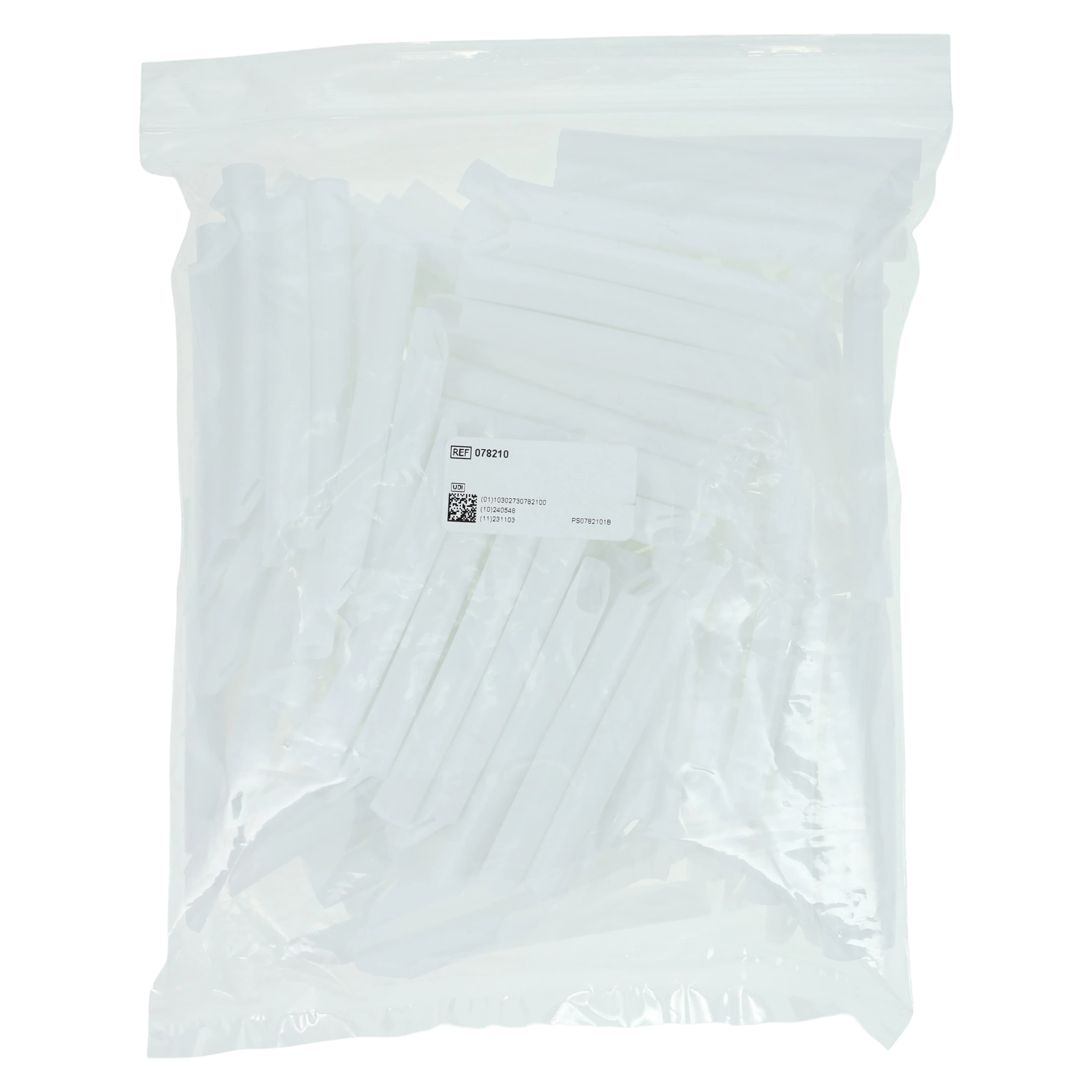 Vent-O-Vac Disposable High Volume Evacuation Tips, One End Vented, Short 3.75", White, 100/Pk, 078210 thumbnail 3