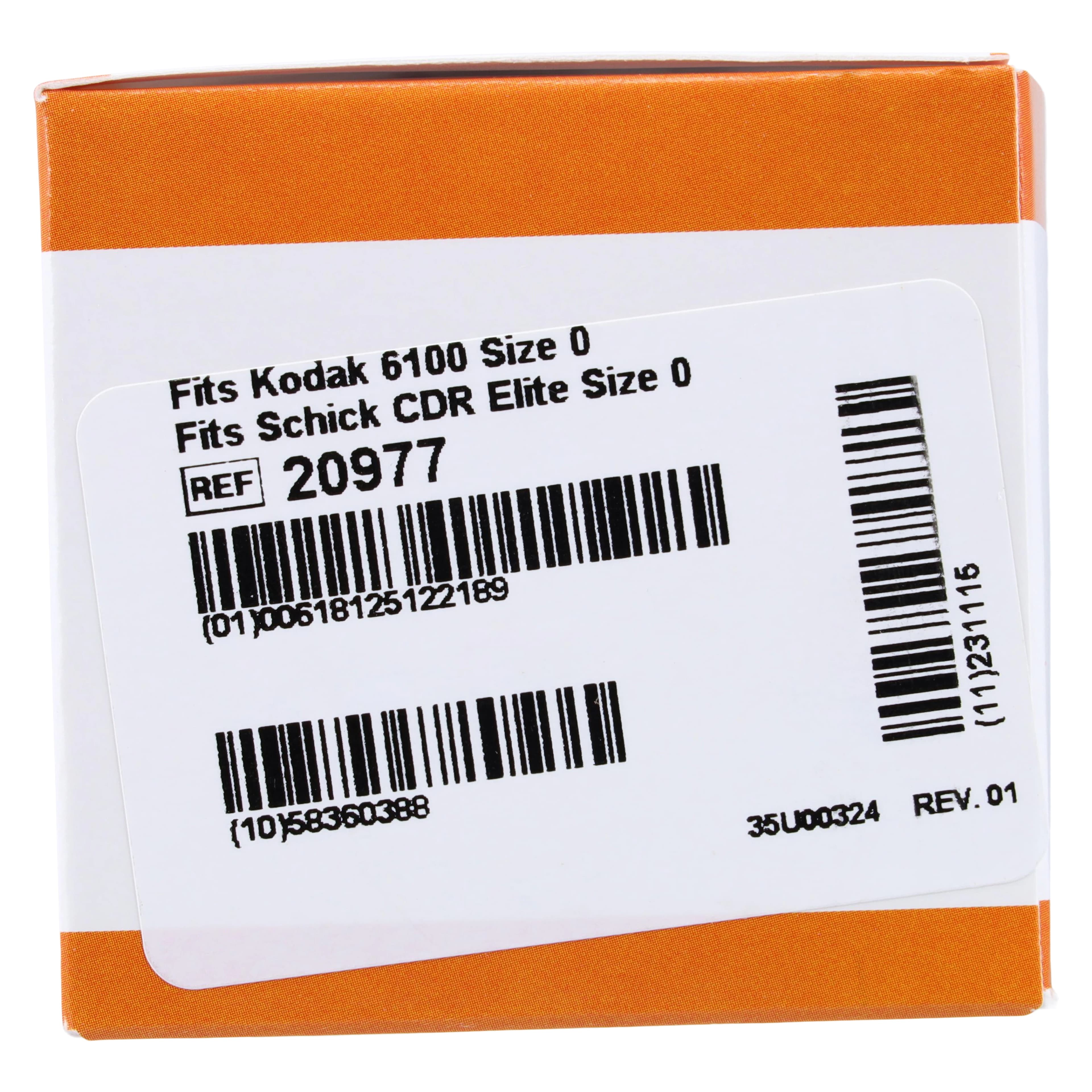 TIDIShield Digital X-Ray Sensor Sheaths, Carestream/Kodak 6100 & Schick CDR Elite Size 0, Latex-Free, 100/Box, 20977 thumbnail 5