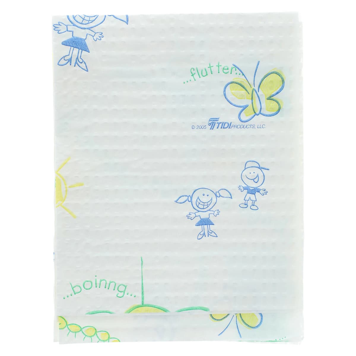 Tidi Choice Bugs & Things Patient Bibs, 2-Ply Tissue / 1-Ply Poly, Waffle-Embossed, 10" x 13", 250/Case, 981410 thumbnail 2