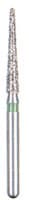 BluWhite Diamond™ Bur FG #727C, Coarse, Green Ring, Cone Taper Round End, 1.6 mm Diameter, 10.3 mm Length, 5/Pkg - BluWhite Diamond™ Burs – FG, Coarse, Green, Cone, Taper Round End, 5/Pkg - # 727C, 1.6 mm Diameter, 10.3 mm Length - Image 1
