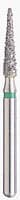BluWhite Diamond™ Bur FG 431C, Coarse, Flat End Taper, Green Ring, 1.6 mm Diameter, 7.8 mm Length, 5/Pkg - BluWhite Diamond™ Burs – FG, Coarse, Green, Cone, Taper Flat End, 5/Pkg - # 431C, 1.6 mm Diameter, 7.8 mm Length - Image 1