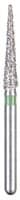 BluWhite Diamond™ Bur FG 713C, Coarse, Green Ring, Cone Taper Flat End, 1.8 mm Diameter, 9.8 mm Length, 5/Pkg - BluWhite Diamond™ Burs – FG, Coarse, Green, Cone, Taper Flat End, 5/Pkg - # 713C, 1.8 mm Diameter, 9.8 mm Length - Image 1