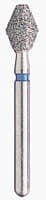 BluWhite Diamond™ Bur FG #460R, Regular Grit, Football Shape, Occlusal, Friction Grip, Blue Ring, 3.3 mm Diameter, 4.6 mm Length, 5/Pkg - BluWhite Diamond™ Burs – FG, Football, 5/Pkg - Regular, Blue, Occlusal, # 460R, 3.3 mm Diameter, 4.6 mm Length - Image 1