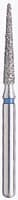 BluWhite Diamond Bur FG Regular Round End Taper, Blue Ring, #716R, 1.4 mm Diameter, 9.8 mm Length, 5/Pkg - BluWhite Diamond™ Burs – FG, Regular, Blue, Cone, Taper Round End, 5/Pkg - # 716R, 1.4 mm Diameter, 9.8 mm Length - Image 1