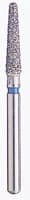 BluWhite Diamond™ Bur FG #756R, Regular Grit, Round End Taper, Blue Ring, Friction Grip, 1.8 mm Diameter, 8.0 mm Length, 5/Pkg - BluWhite Diamond™ Burs – FG, Regular, Blue, Cone, Taper Round End, 5/Pkg - # 756R, 1.8 mm Diameter, 8.0 mm Length - Image 1
