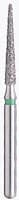 BluWhite Diamond™ Bur FG 716C, Coarse, Green Ring, Taper Round End, 1.4 mm Diameter, 9.8 mm Length, 5/Pkg - BluWhite Diamond™ Burs – FG, Coarse, Green, Cone, Taper Round End, 5/Pkg - # 716C, 1.4 mm Diameter, 9.8 mm Length - Image 1