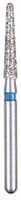 BluWhite Diamond™ Bur, FG, Regular Grit, Blue Ring, Cone Taper Round End, #726R, 1.6 mm Diameter, 8.8 mm Length, 5/Pkg - BluWhite Diamond™ Burs – FG, Regular, Blue, Cone, Taper Round End, 5/Pkg - # 726R, 1.6 mm Diameter, 8.8 mm Length - Image 1
