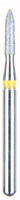 BluWhite Diamond™ Bur FG4205, Fine Grit, Cone Shape, Friction Grip, Yellow Ring, 1.4 mm Diameter, 2.9 mm Length, 5/Pkg - BluWhite Diamond™ Burs – FG, Fine, Yellow, Cone, Composite Finishing, 5/Pkg - # 4205, 1.4 mm Diameter, 2.9 mm Length - Image 1