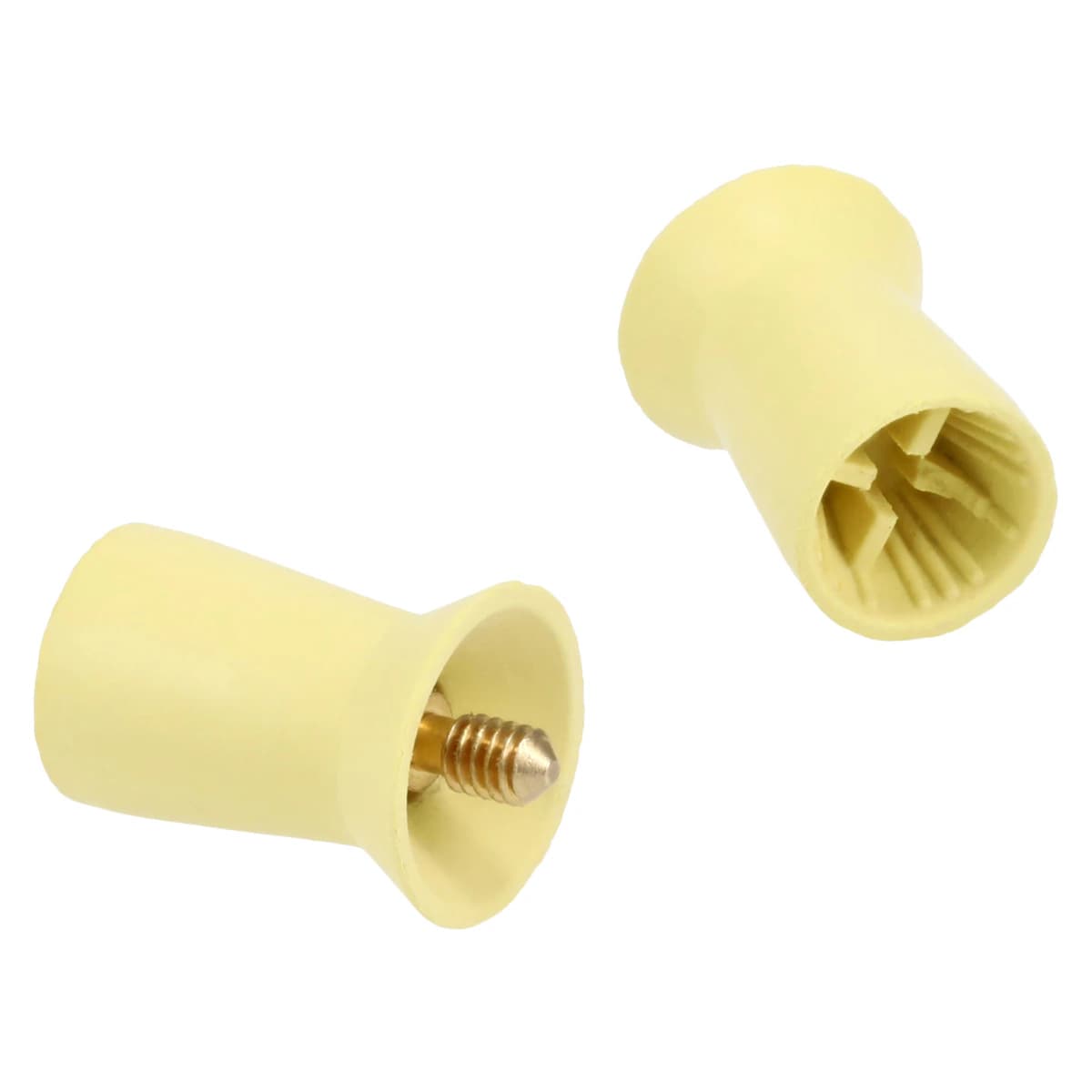 Densco Prophy Cup, Screw Shank, Firm Yellow, Ribbed/Webbed, 144/Box, 085133-144 - Densco Prophy Cup, Screw Shank - Image 1