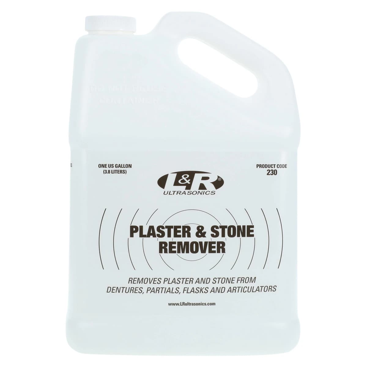 L&R Plaster and Stone Remover Ultrasonic Cleaning Solution, 1 Gallon Bottle, 230 - Ultrasonic Cleaning Solutions – Plaster and Stone Remover, 1 Gallon Bottle - Ultrasonic Cleaning Solutions – Plaster and Stone Remover, 1 Gallon Bottle - Image 1