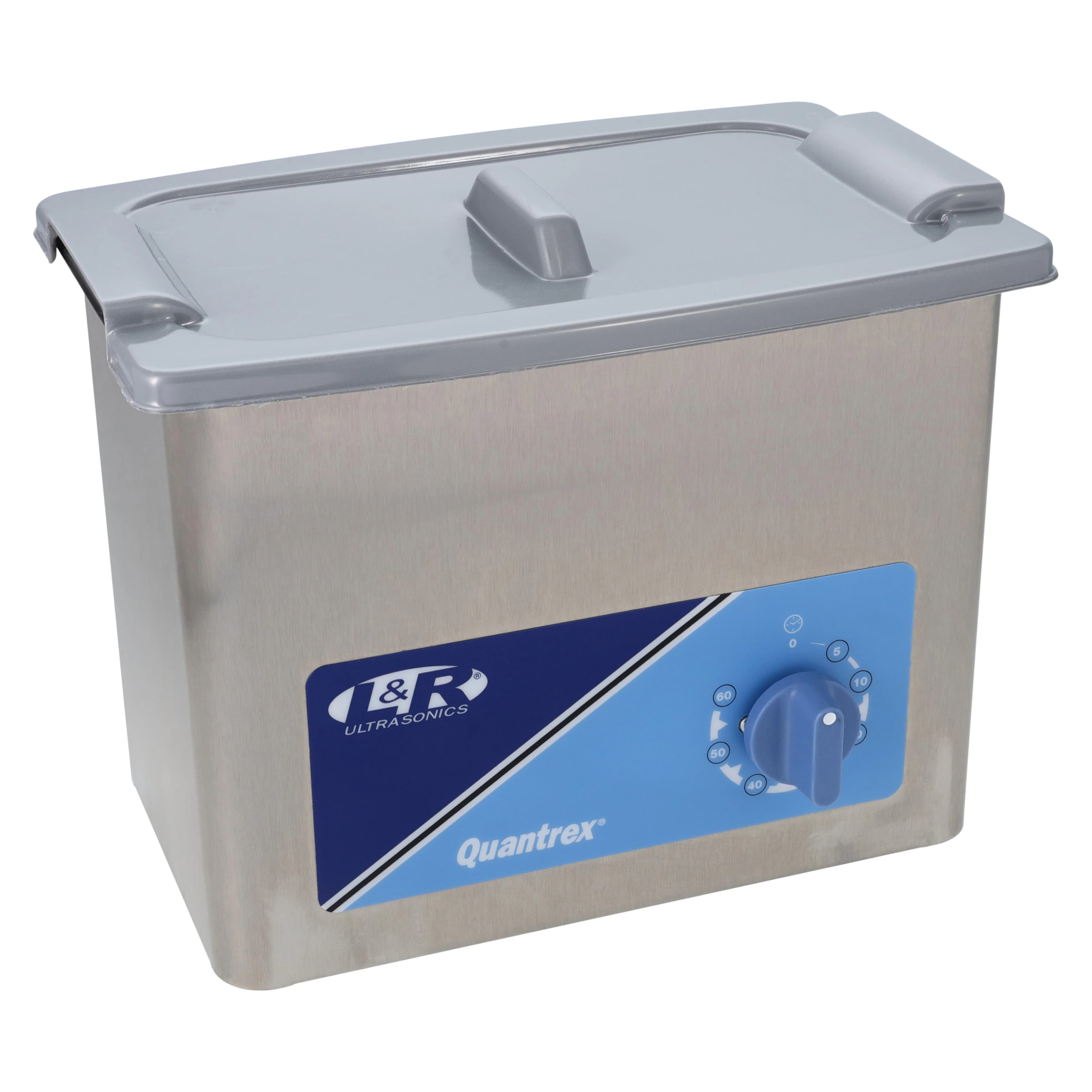 Quantrex 140 Ultrasonic Cleaner with Timer and Drain, 0.85 Gallon (3.2 L), No Heat, 110V, 311 - Quantrex® 140 Ultrasonic Cleaner with Timer and Drain – 0.85 Gallon - Quantrex® 140 Ultrasonic Cleaner with Timer and Drain – 0.85 Gallon - Image 1