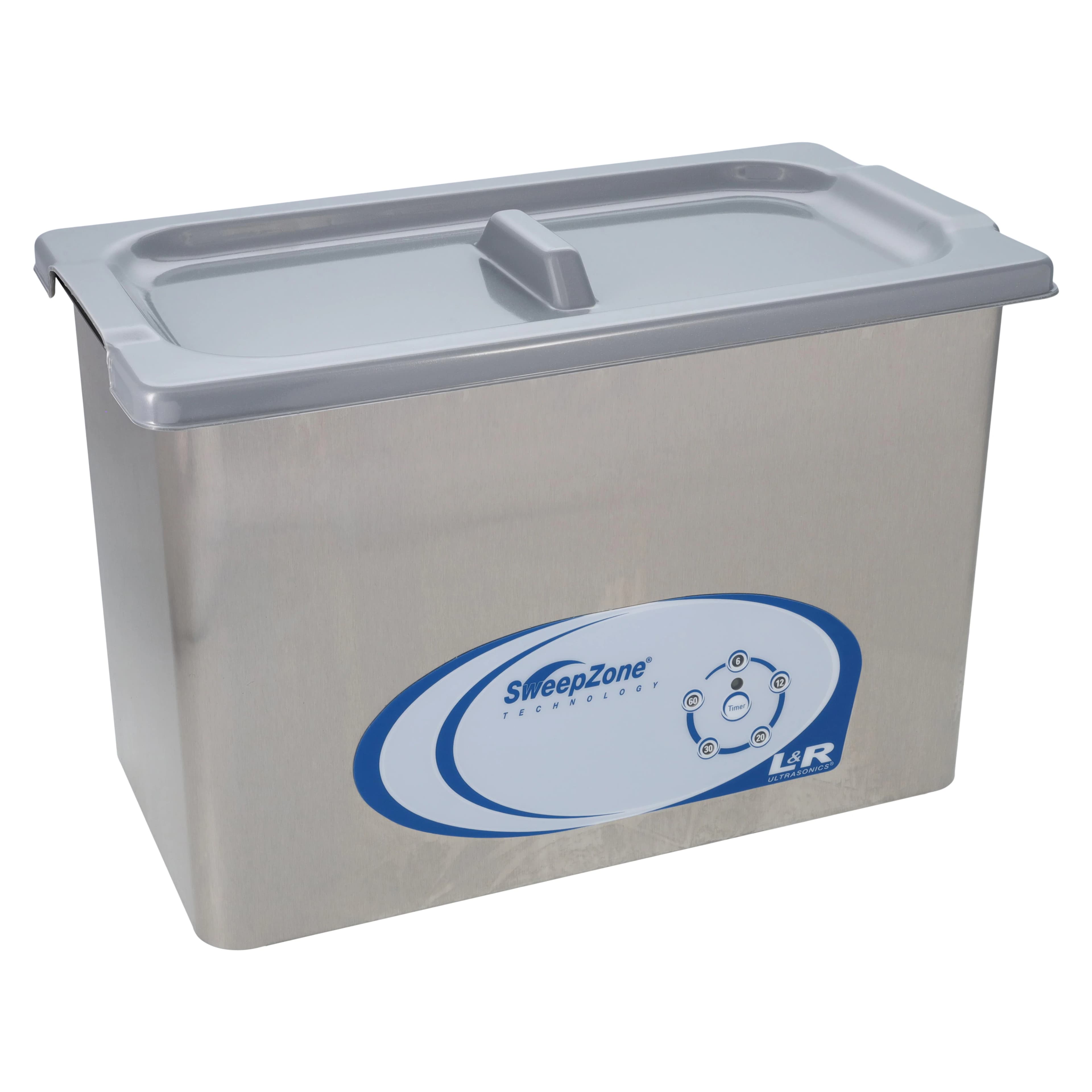 L&R SweepZone 200 Ultrasonic Cleaner with Digital Timer and Drain, 1.25 Gal, 117V, AG902 - SweepZone, Ultrasonic Cleaner, 117 V, 1/Pk, AG902 - Image 1
