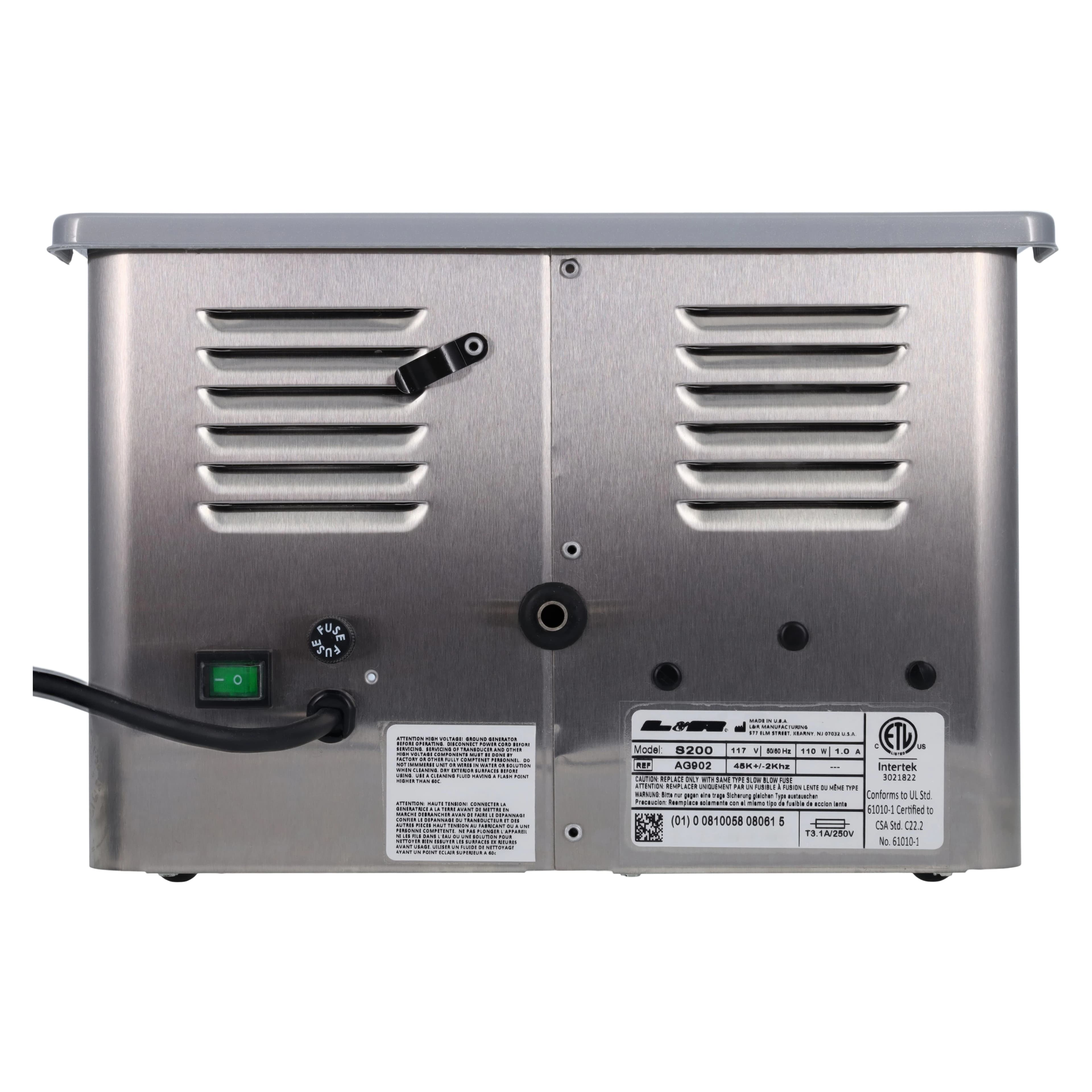 L&R SweepZone 200 Ultrasonic Cleaner with Digital Timer and Drain, 1.25 Gal, 117V, AG902 thumbnail 5