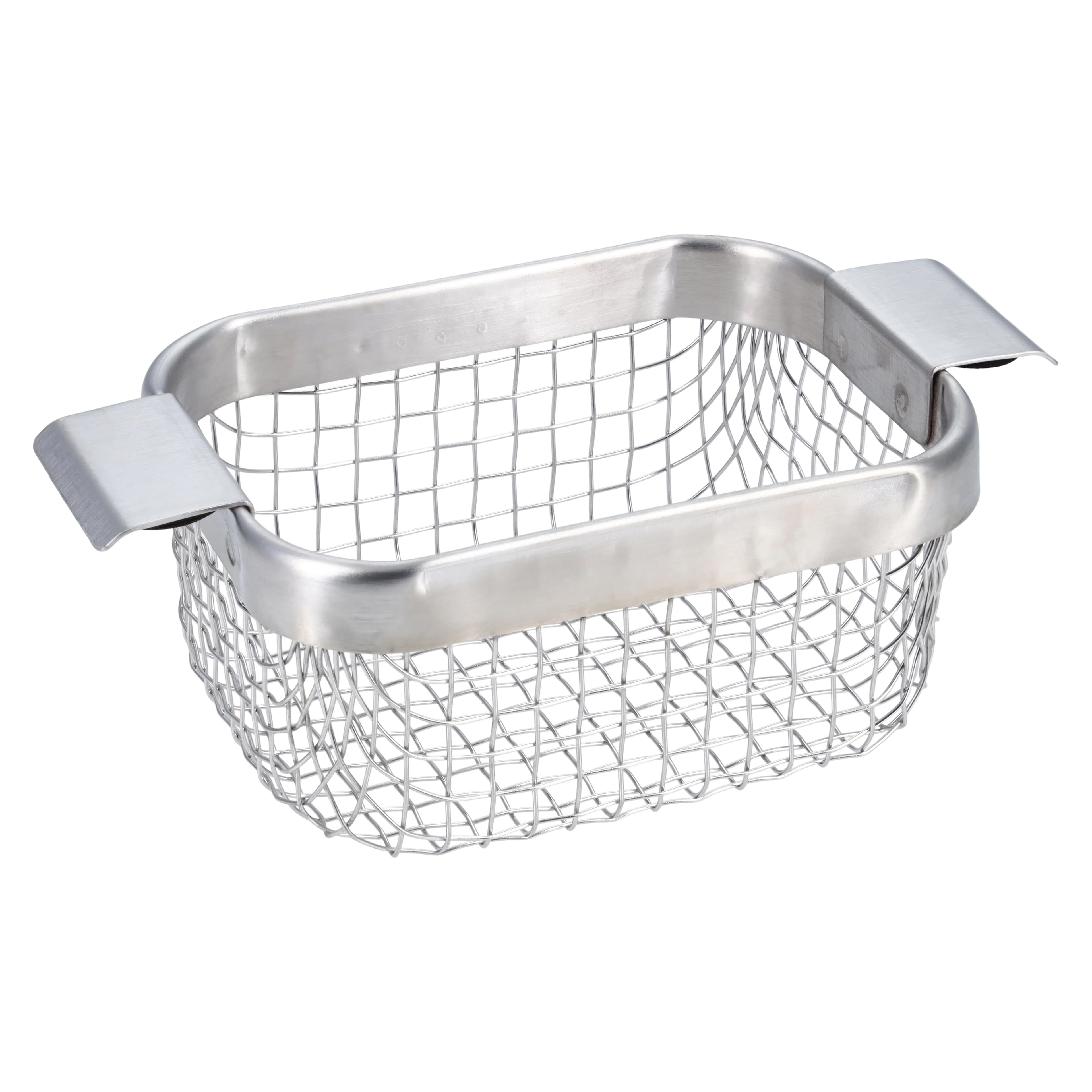 L&R PC-3 Ultrasonic Cleaner Stainless Steel Mesh Basket, Solid-Sided with Handles, 1/Pkg - PC3 Ultrasonic Cleaner Stainless Steel Mesh Basket - PC3 Ultrasonic Cleaner Stainless Steel Mesh Basket - Image 1