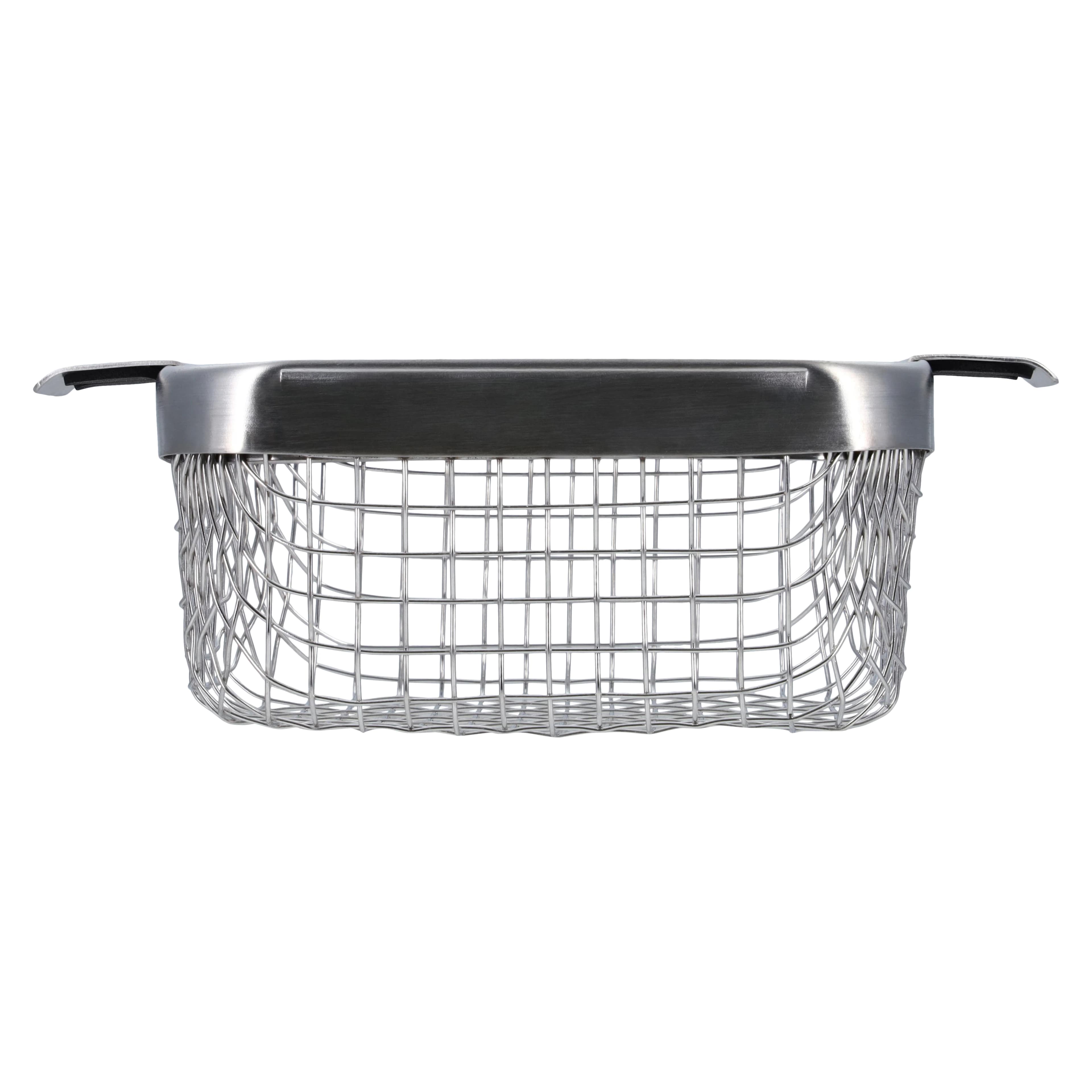 L&R PC-3 Ultrasonic Cleaner Stainless Steel Mesh Basket, Solid-Sided with Handles, 1/Pkg thumbnail 3