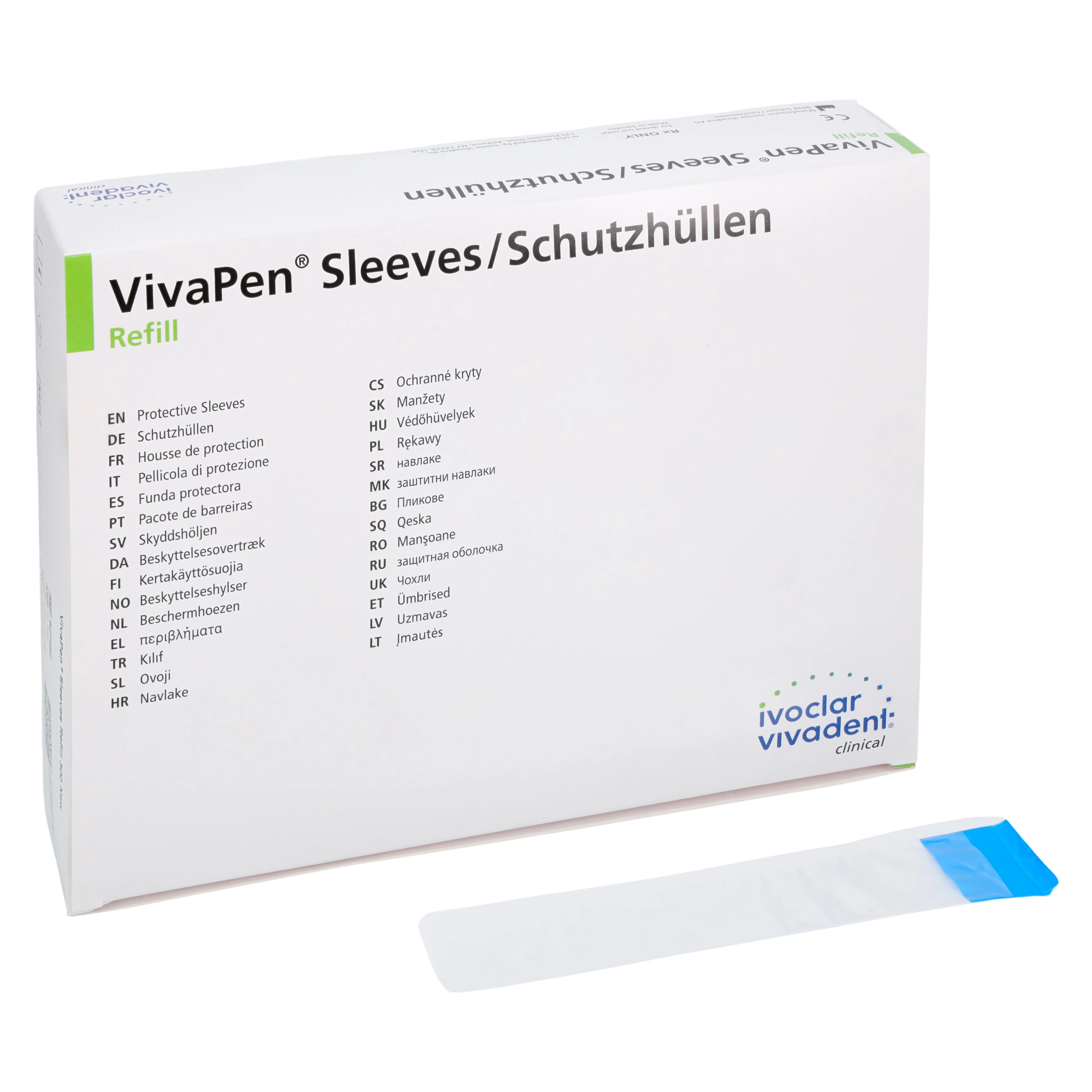 Adhese Universal VivaPen Protective Sleeves Refill, 300/Box, 627492 - Adhese Universal, Protective Sleeves, 300/Box, 627492 - Image 1
