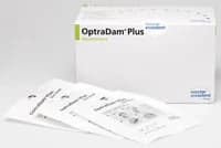 OptraDam Plus Preframed Latex Rubber Dam, Assortment (25 Small & 25 Regular), 50/Box, 627401AN - OptraDam Plus Assortment/50 627401AN - Image 1