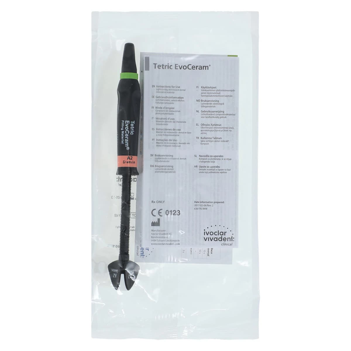 Tetric EvoCeram Nanohybrid Composite Syringe Refill, A2 Dentin, 3 g, 1/Pk, 637549WW thumbnail 2