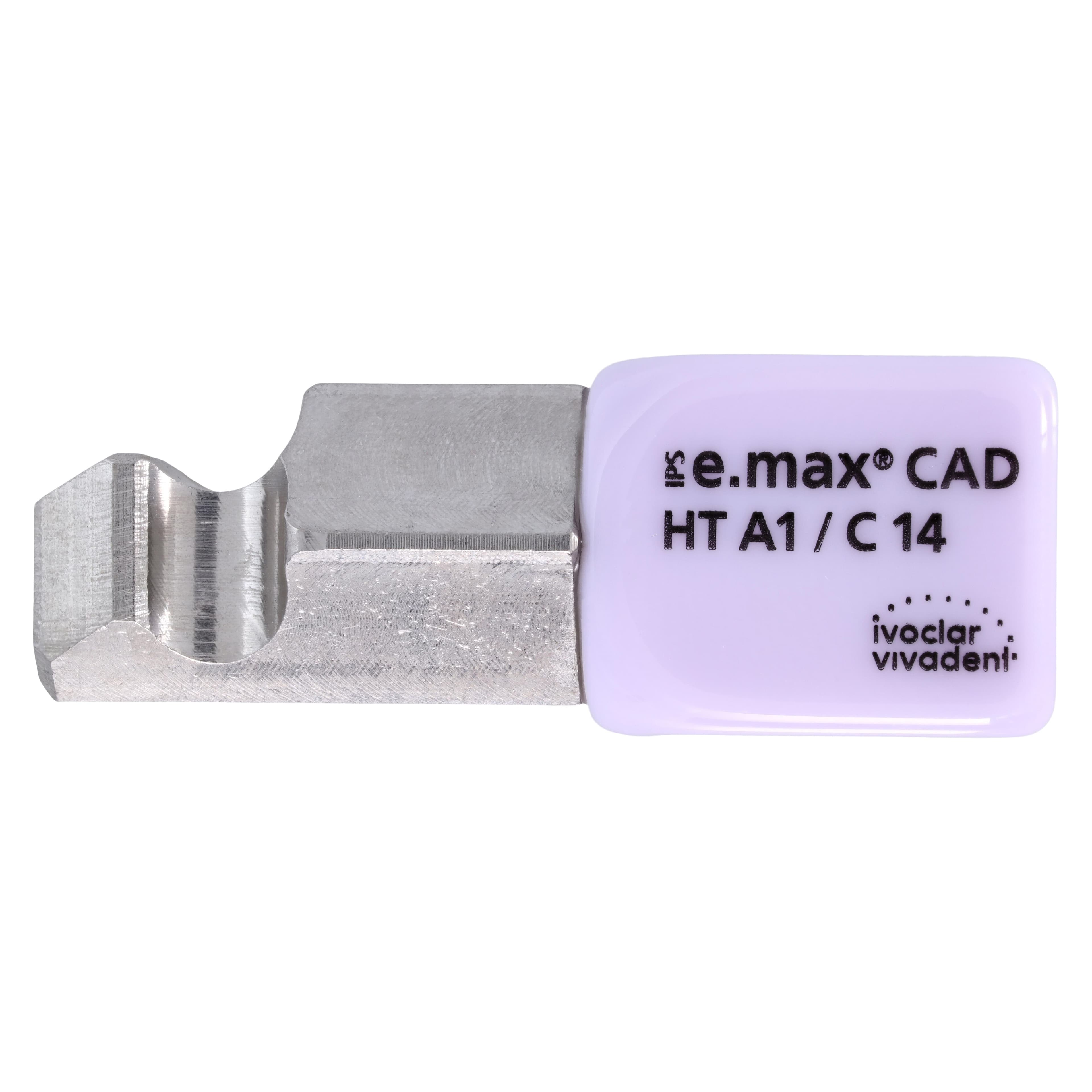 IPS e.max CAD PlanMill HT A1 C14 Milling Blocks, High Translucency, Lithium Disilicate, Shade A1, 5/Box thumbnail 2